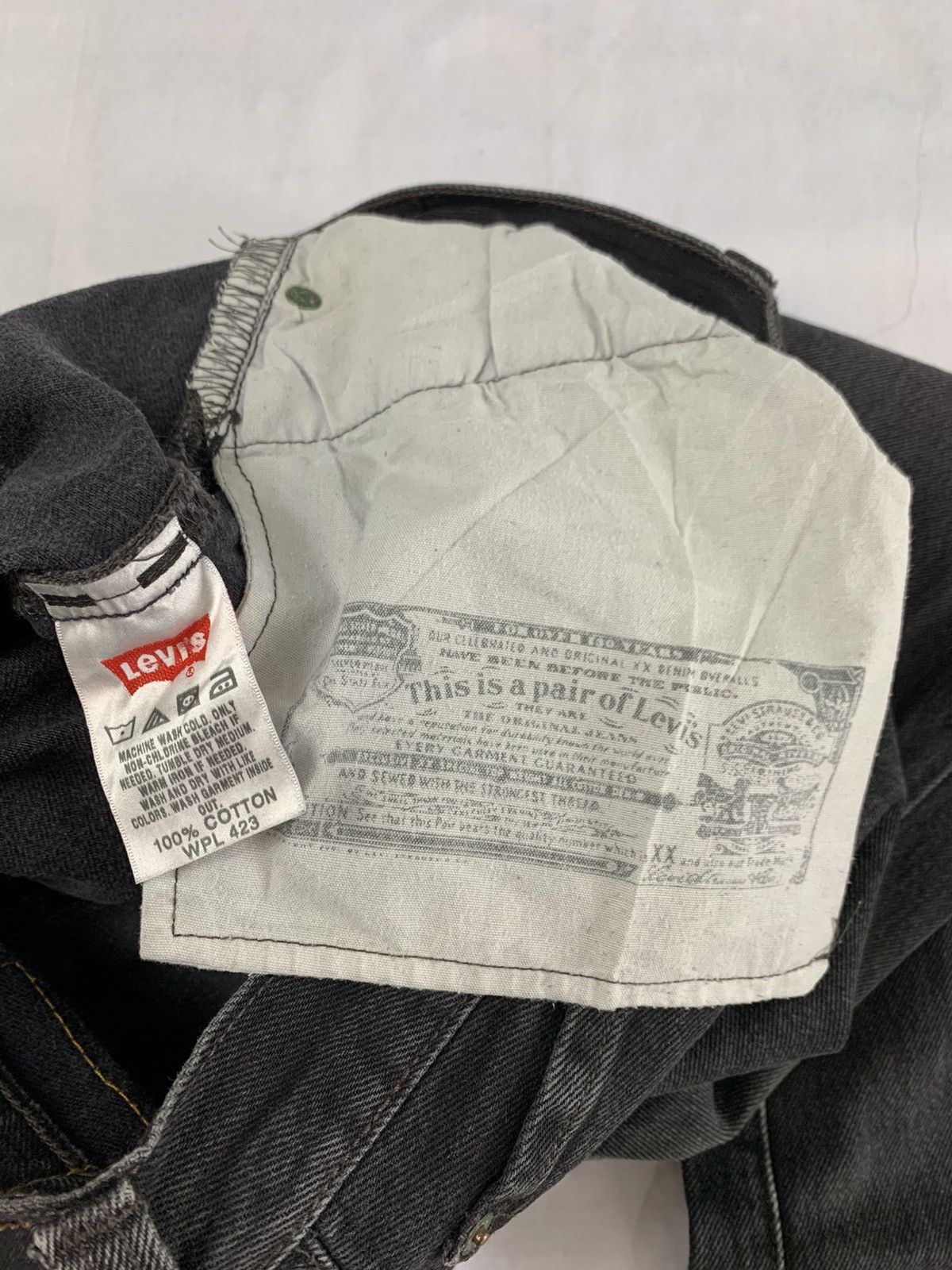 Levi's Levis 501 stone black jeans pant 34x32 Size US 34 / EU 50 - 8 Thumbnail