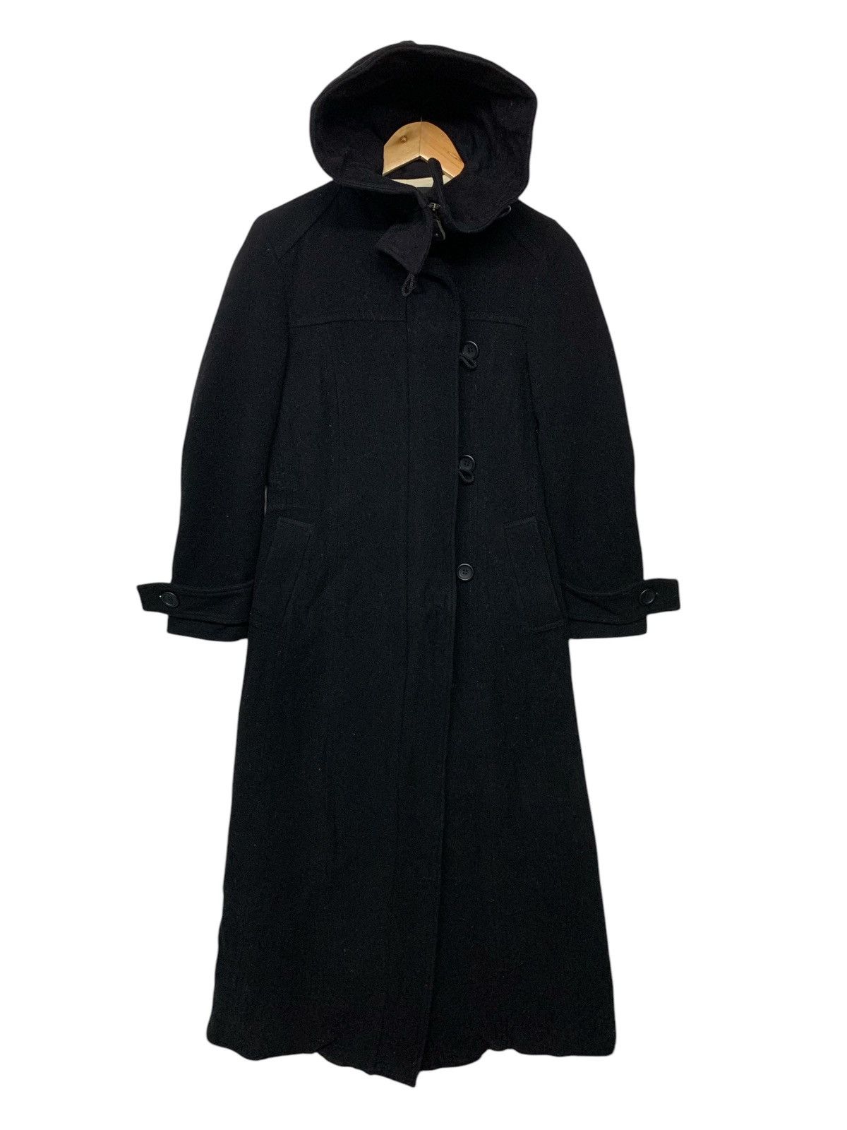 ATSURO TAYAMA × Designer × Japanese Brand Very Rare‼️Atsuro Tayama Hoodie Wool Long Jacket Zipper Down Size S / US 4 / IT 40 - 1 Thumbnail