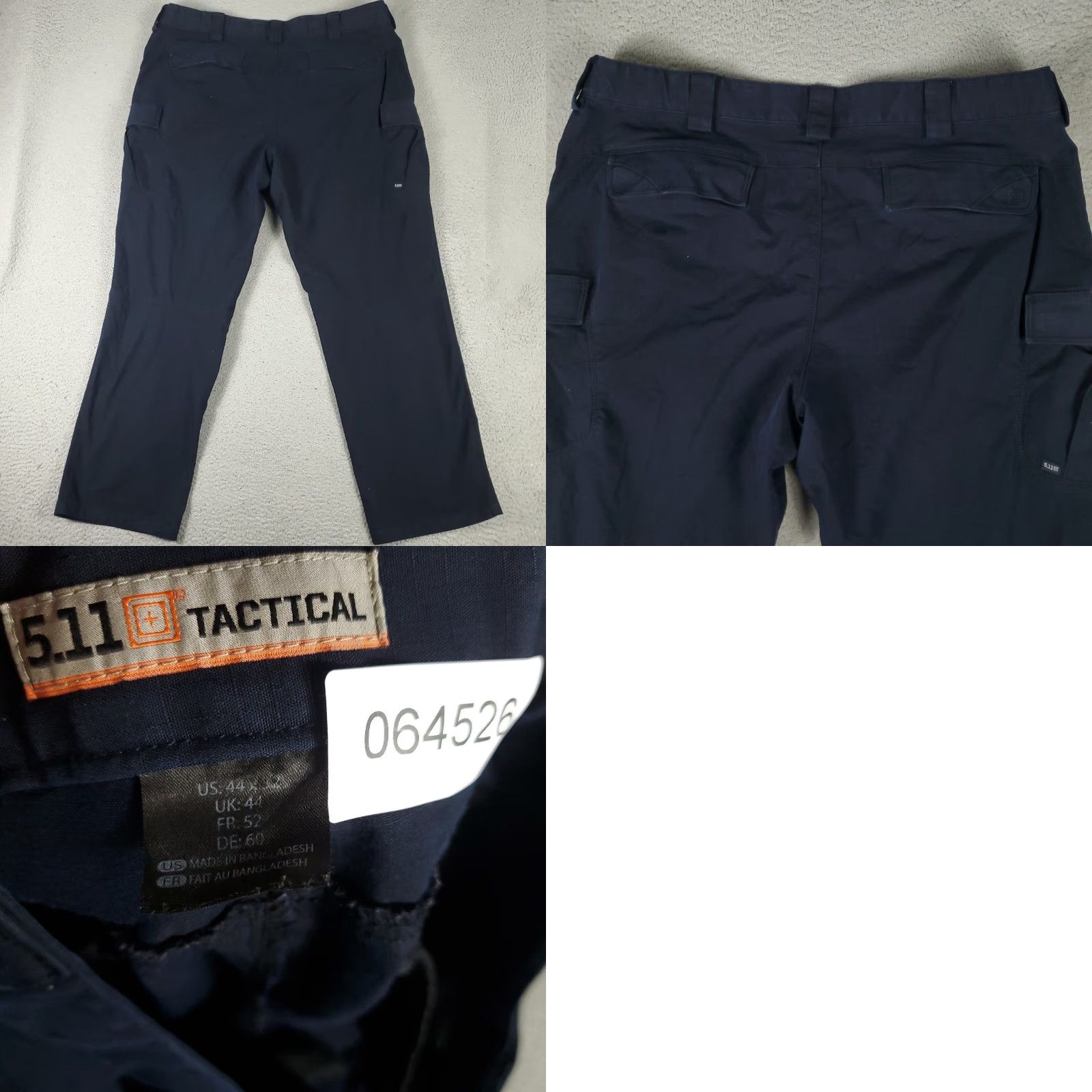 Vintage 5.11 Tactical Series Pants Mens Size 42x30 Navy Blue Cargo Pocket Trousers Flat Front Regular Size US 42 / EU 58 - 8 Thumbnail