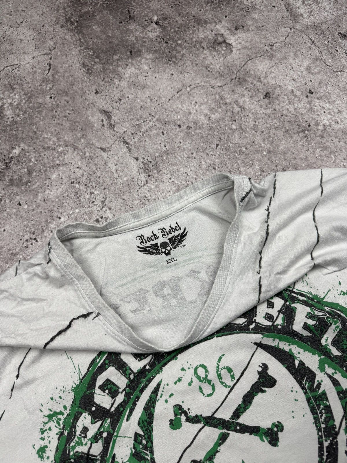 Affliction Vintage Affliction Style Rock Rebel Skull Y2K Band T Shirt Size US XXL / EU 58 / 5 - 4 Thumbnail