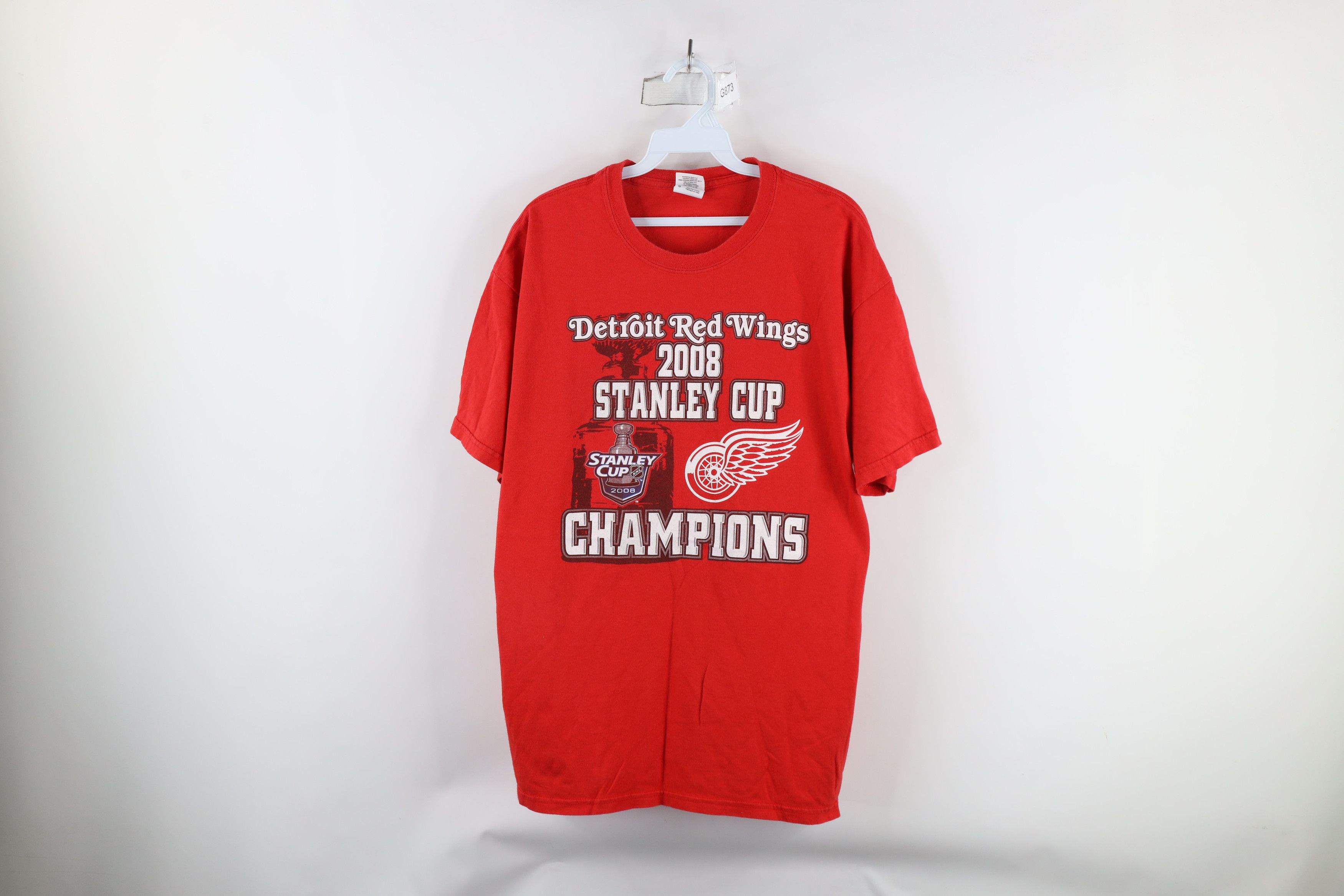 Vintage Vintage Cup Champions Detroit Red Wings Hockey T-Shirt Size US L / EU 52-54 / 3 - 1 Thumbnail