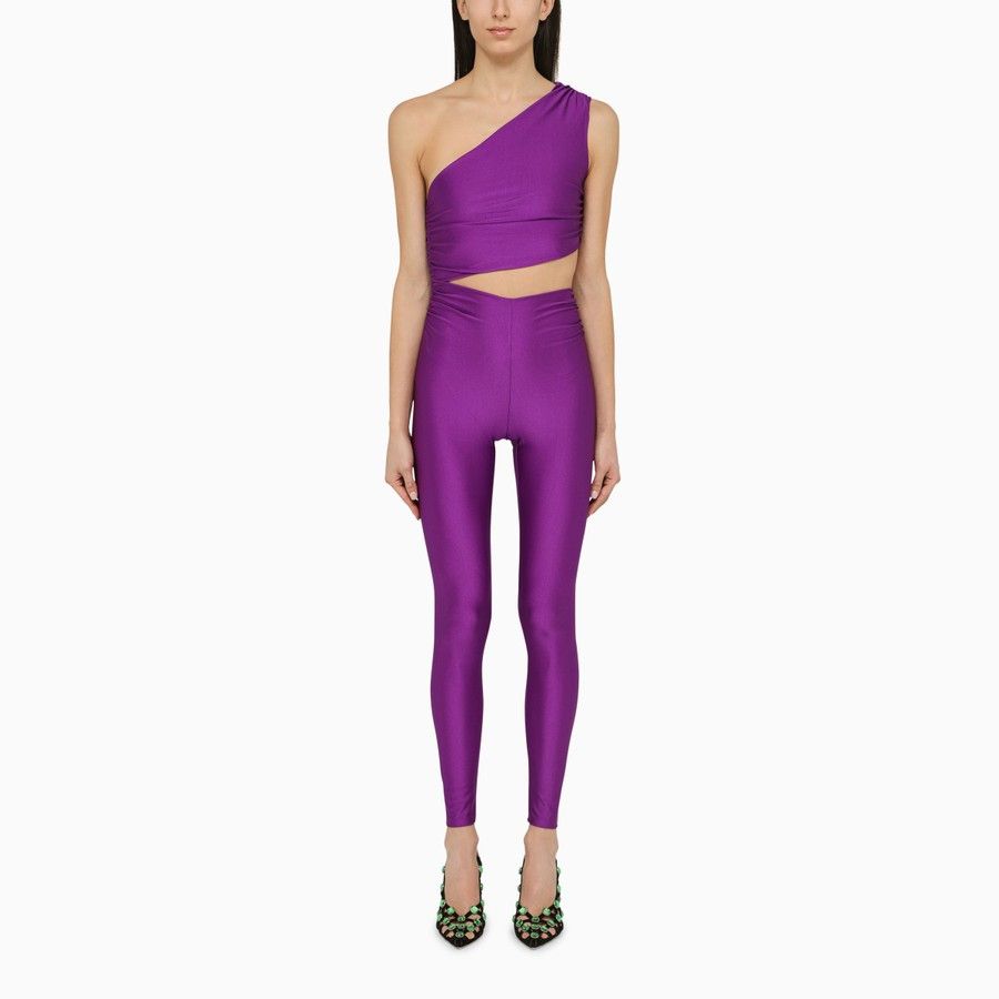 THE ANDAMANE o1d2blof1024 Close-Fitting Jumpsuit In Purple Size 26" / US 2 / IT 38 - 1 Thumbnail