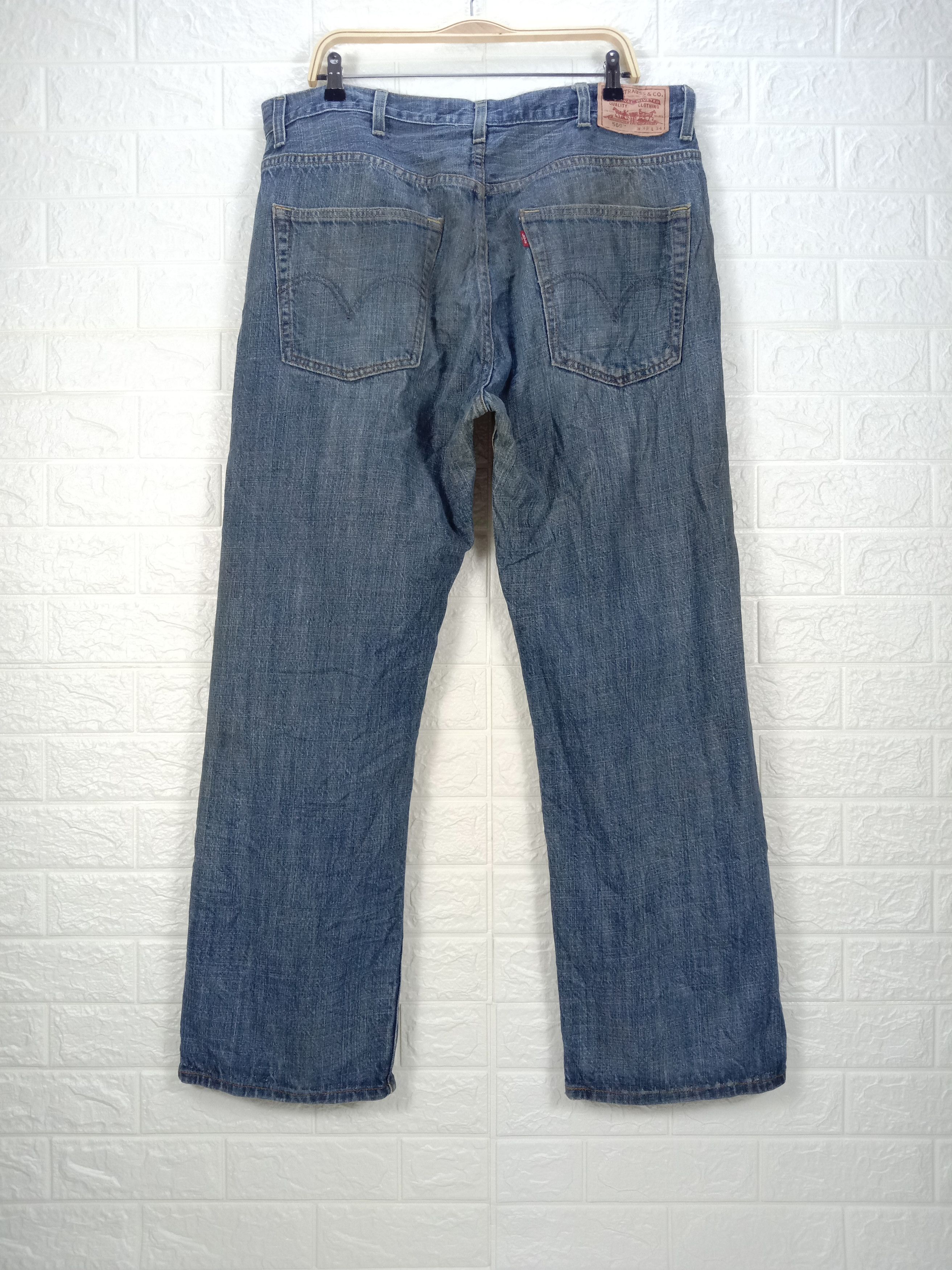 Levi's Vintage Levi's 569 Jeans Dirty Wash Loose Straight Denim Size US 38 / EU 54 - 5 Thumbnail