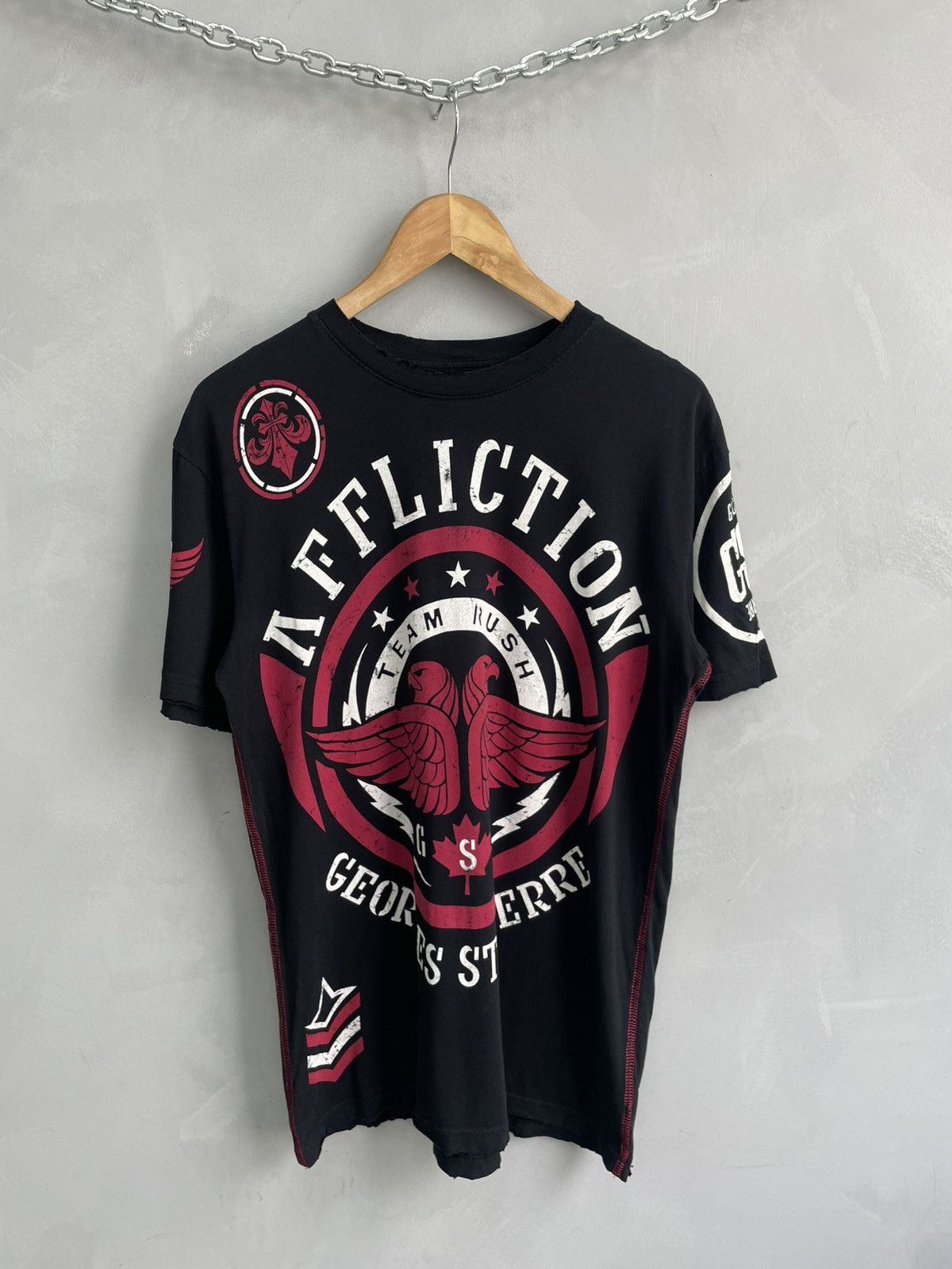 Affliction Rap skate opium affliction t shirt distressed Size US M / EU 48-50 / 2 - 1 Thumbnail