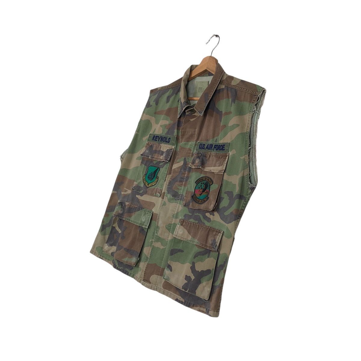 Other 📌Vintage Air Force Us Military Camouflage Biker Jacket Vest Size US M / EU 48-50 / 2 - 3 Thumbnail