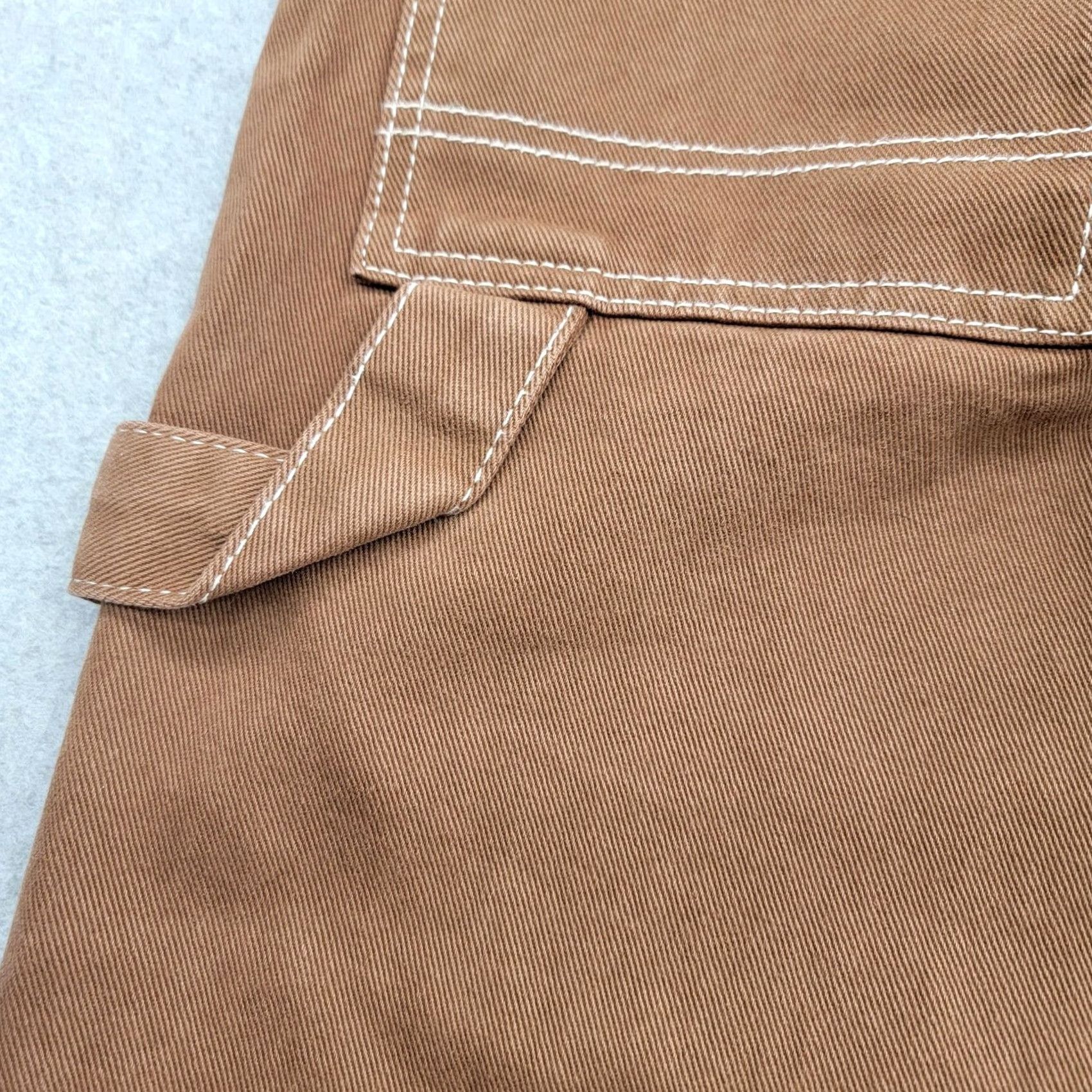 Vintage VINTAGE J Galt Pants Mens Small Brown Carpenter Workwear Hammer Loop Straight Leg Size US 29 - 7 Thumbnail