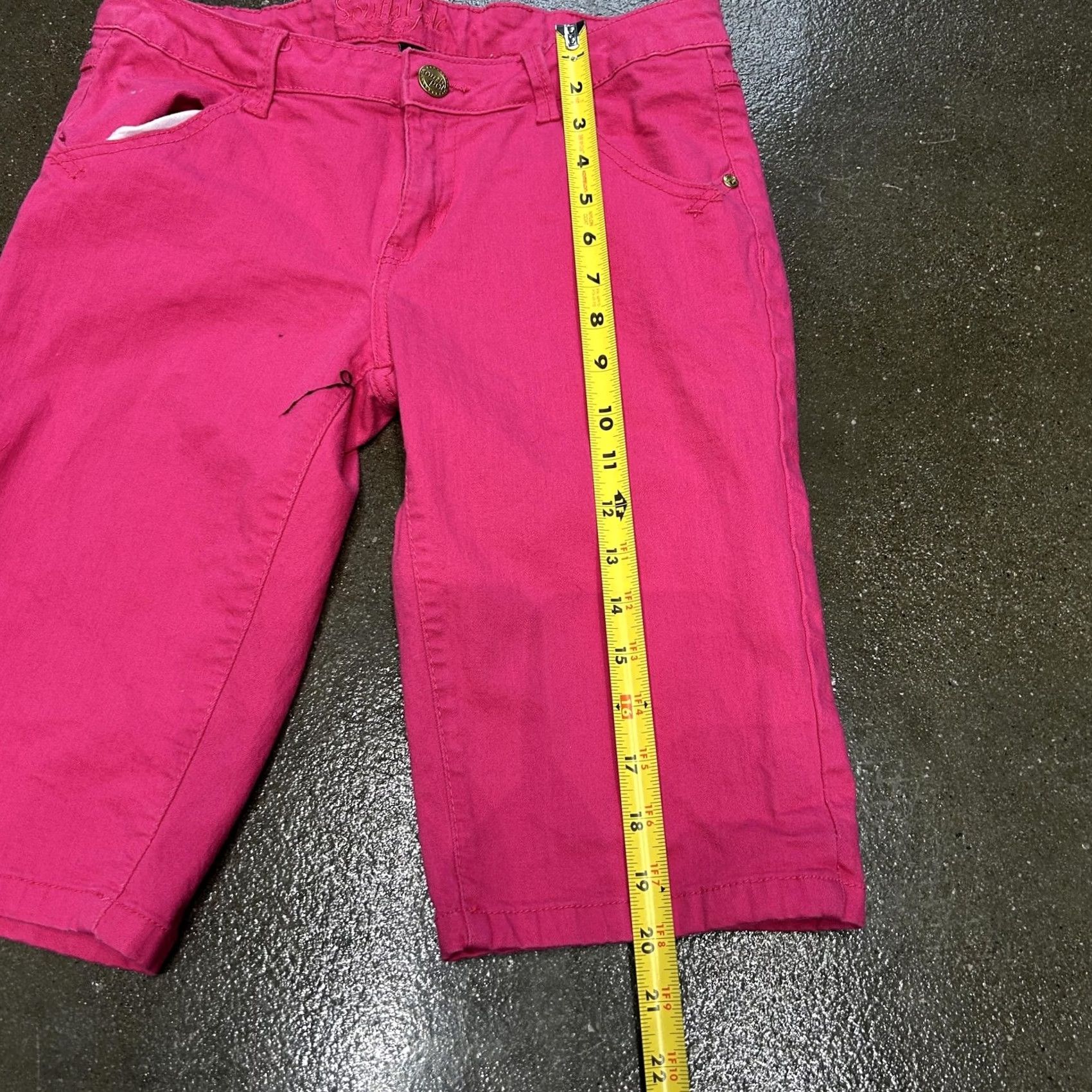 Southpole VINTAGE South Pole Bermuda Shorts 9 Pink Embroidered Back Pockets Casual Size 30" / US 8 / IT 44 - 4 Thumbnail