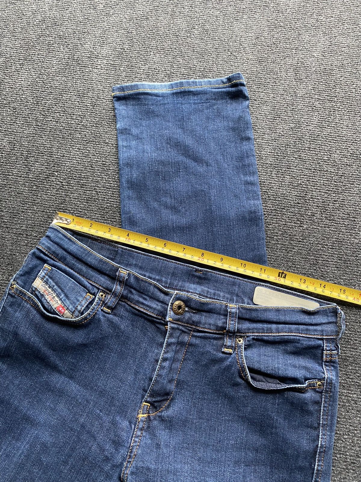 Diesel 🔥Opium Punk Diesel Bootcut Bootzee-st Blue jeans 29 sexy y2k Size 29" - 5 Thumbnail