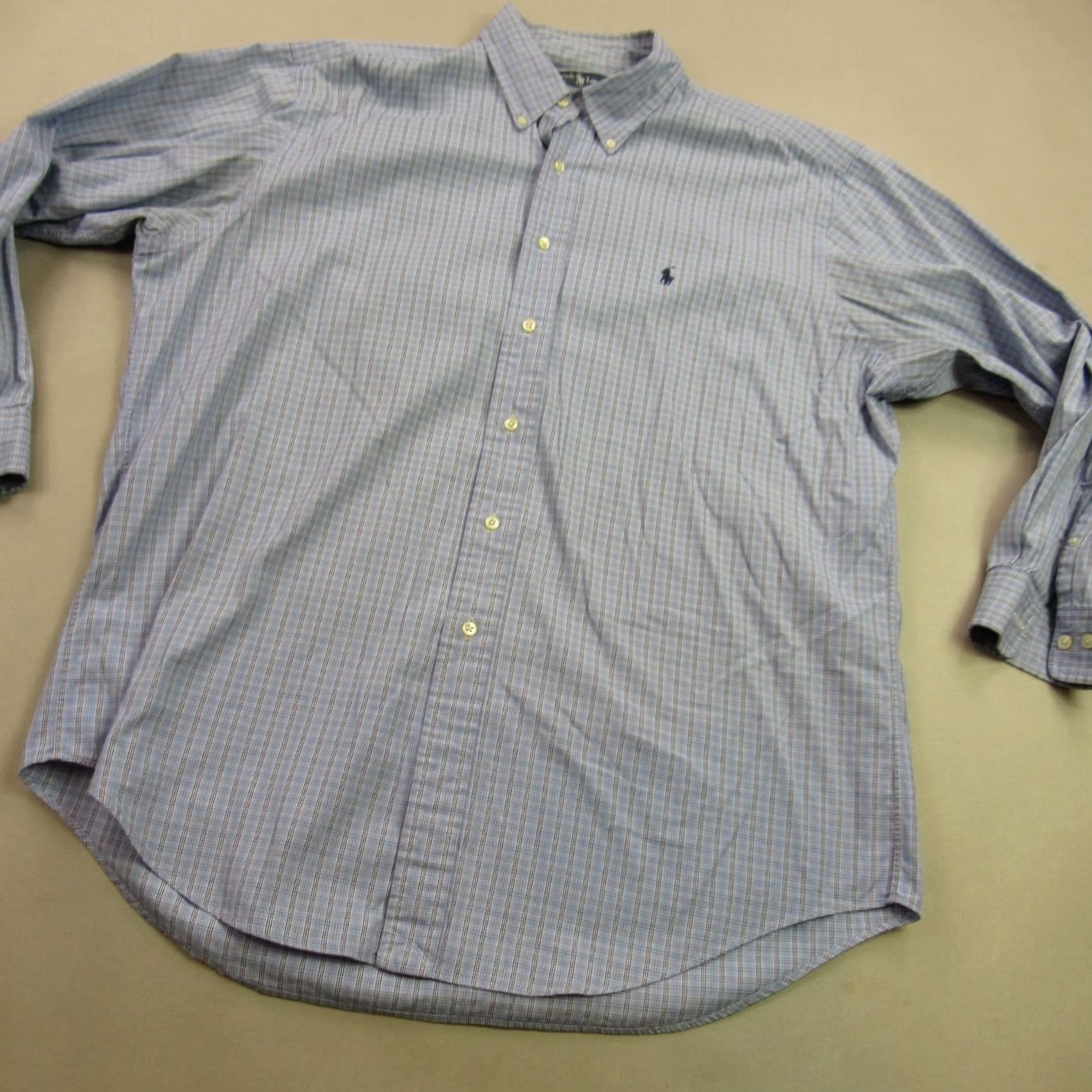 Polo Ralph Lauren Ralph Lauren Shirt Mens Long Sleeve Lightweight Button Front Blue Yarmouth Size US L / EU 52-54 / 3 - 2 Thumbnail