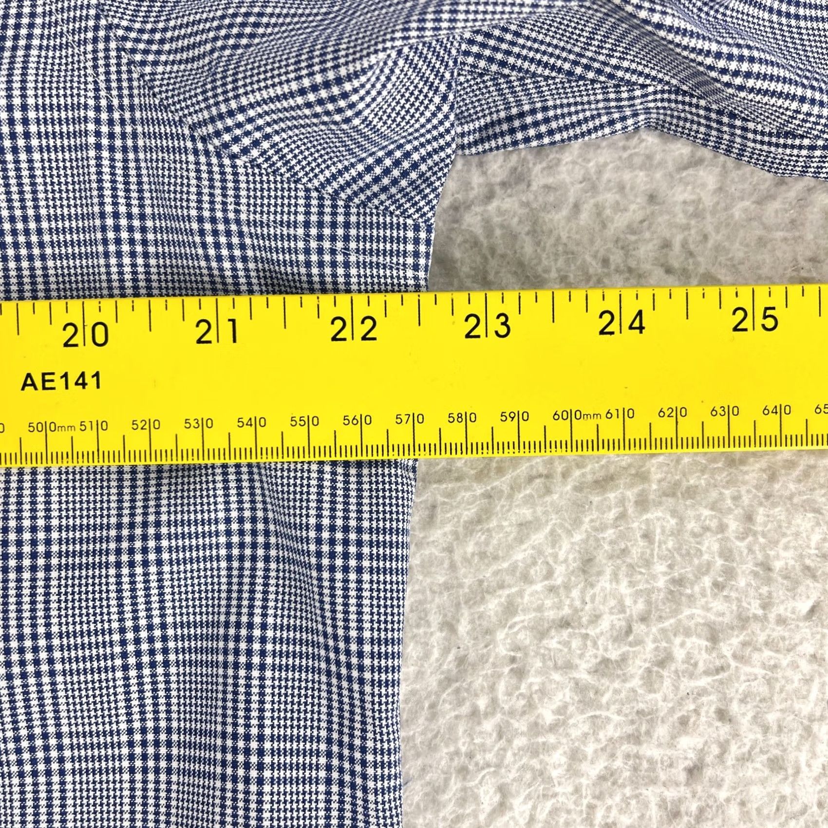 Brooks Brothers Brooks Brothers Regent Button-Up Dress Shirt Mens Medium Blue Houndstooth Cotton Size 40R - 5 Thumbnail
