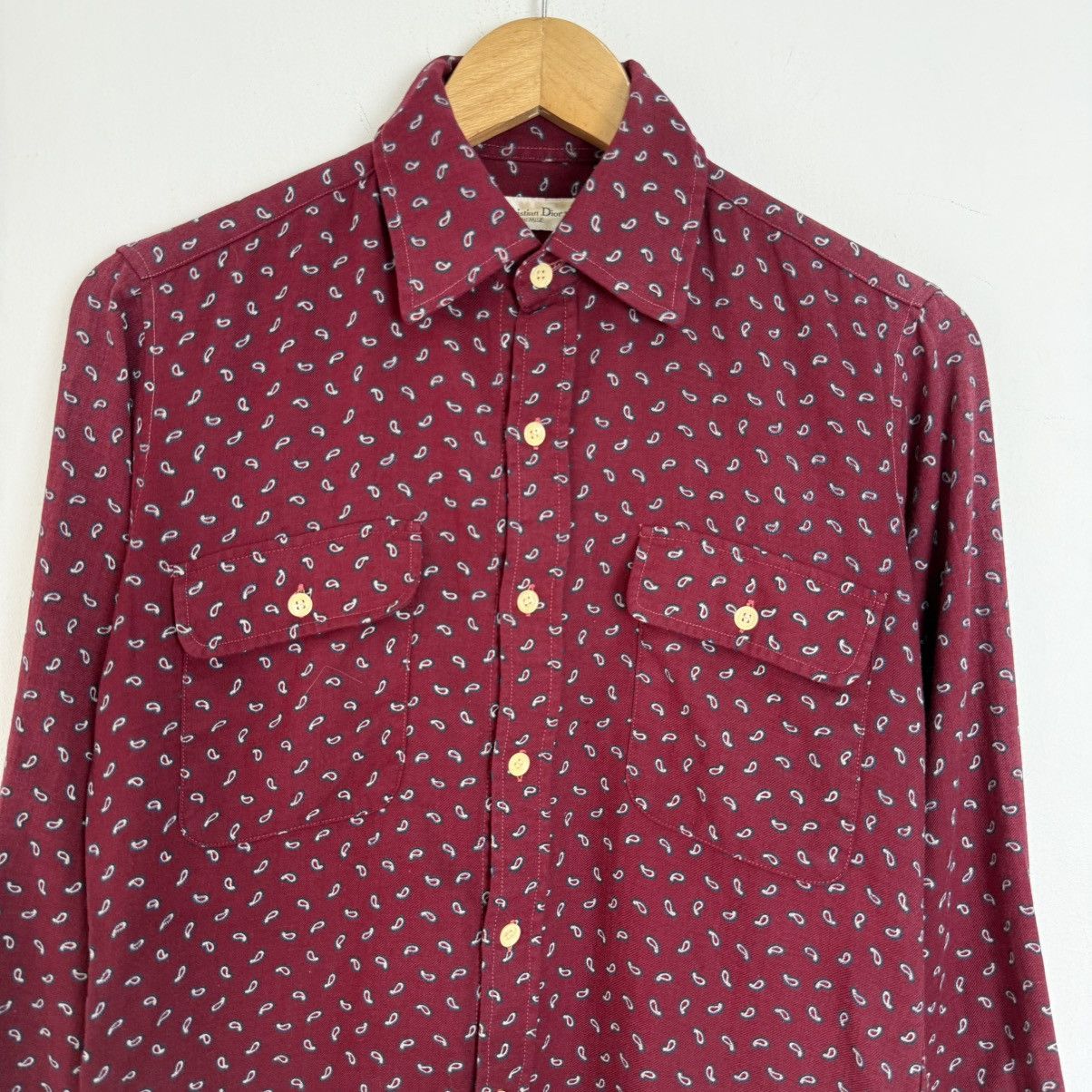 Christian Dior Monsieur Christian Dior Chemise Paisley Shirt. Size US M / EU 48-50 / 2 - 1 Thumbnail