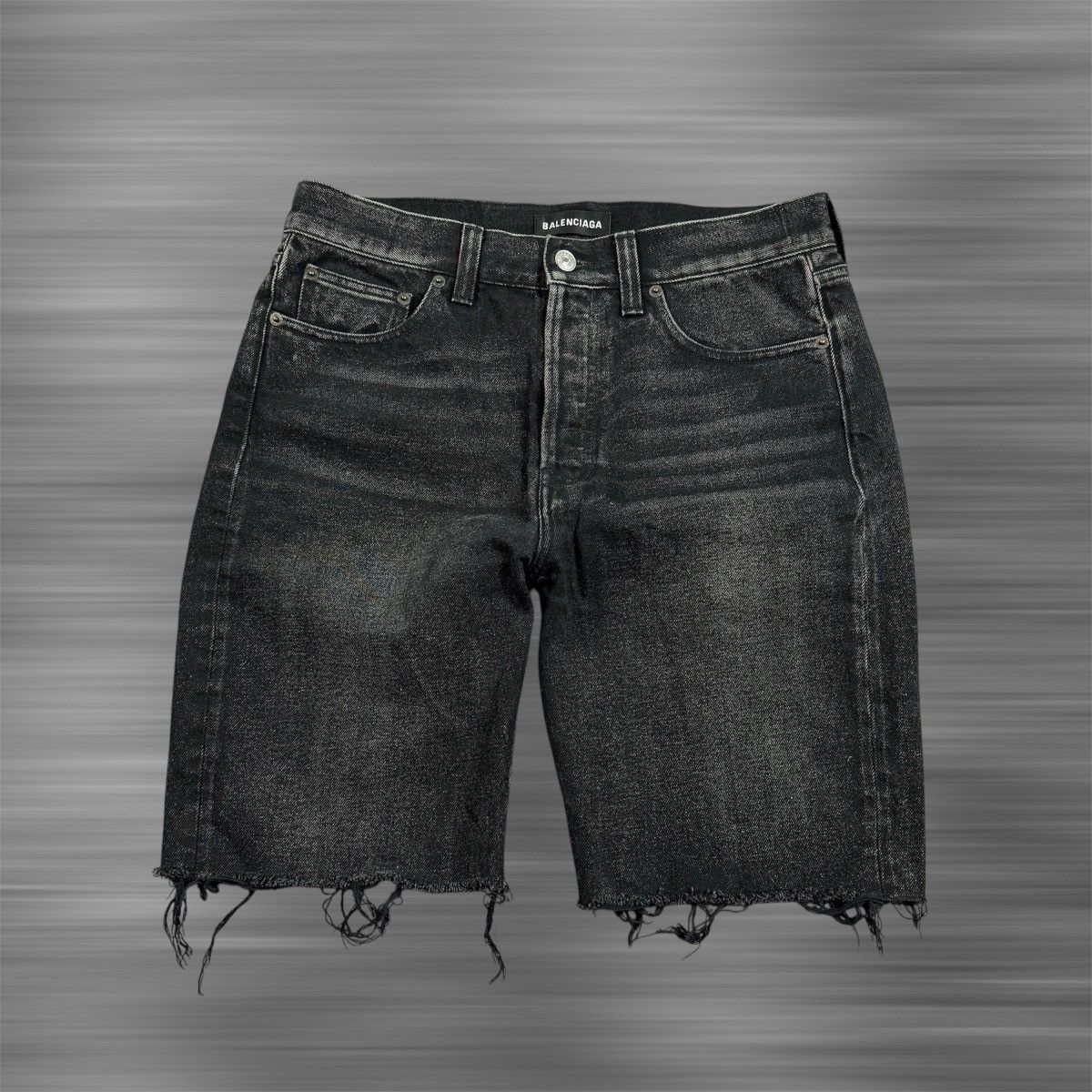 Balenciaga Balenciaga Denim Cut Off Shorts Size US 30 / EU 46 - 1 Thumbnail