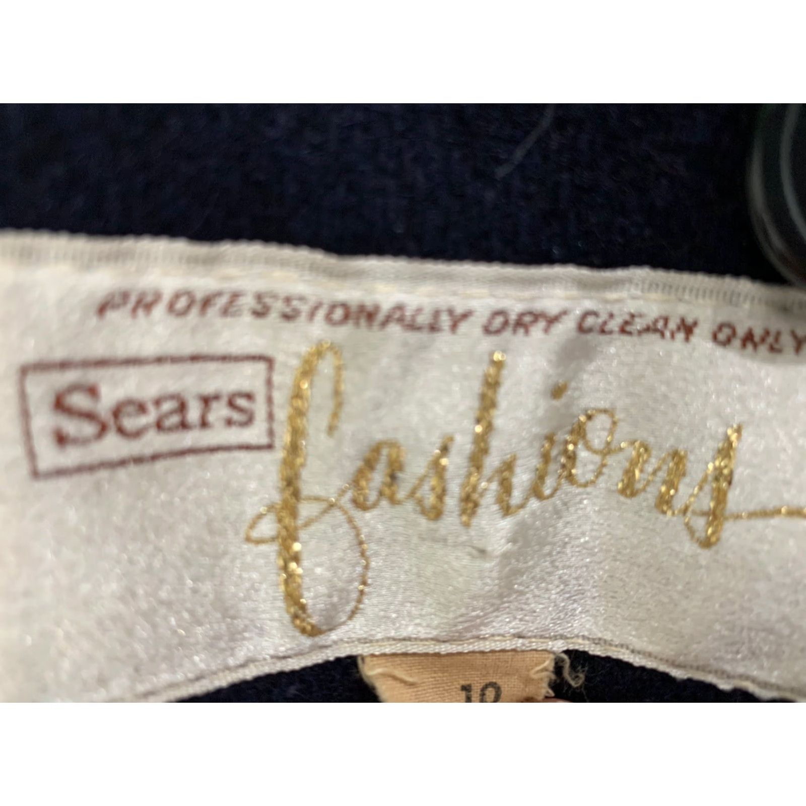 Sears VINTAGE Sears Fashions Wool Peacoat Jacket Womens 10 Navy Double Breasted 60s 70s Size L / US 10 / IT 46 - 6 Thumbnail