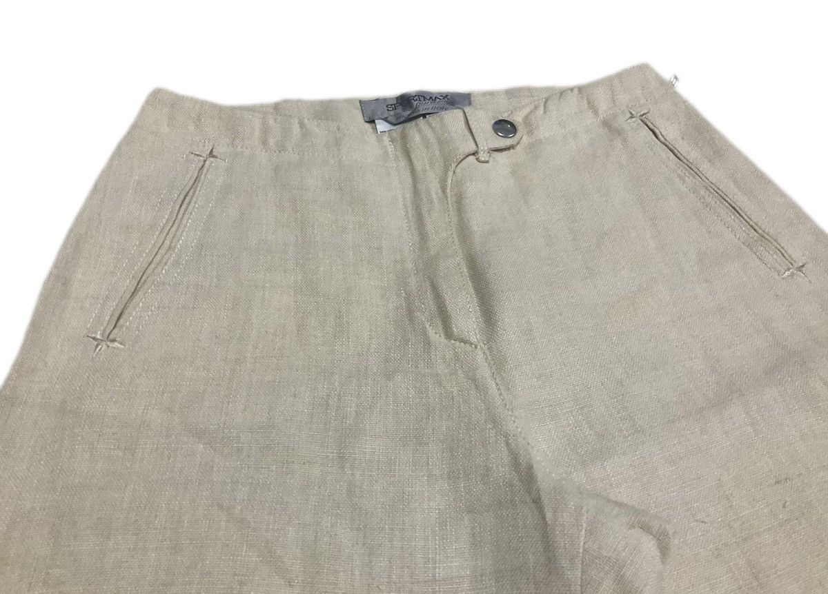 Designer × If Six Was Nine 🔥Archived Vintage Sport Max Mara Flared Linen Pants Size US 27 - 3 Thumbnail