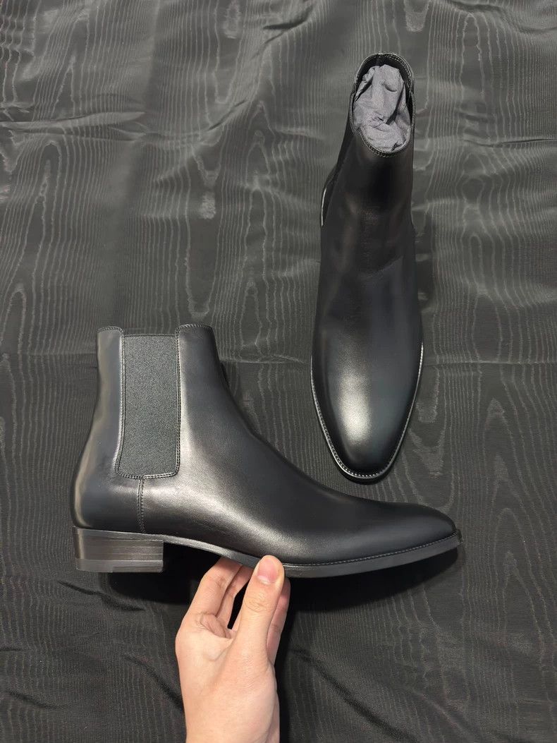 Saint Laurent Paris saint laurent parisBright leather Chelsea boots 2503-Nextar Size US 9 / EU 42 - 9 Thumbnail