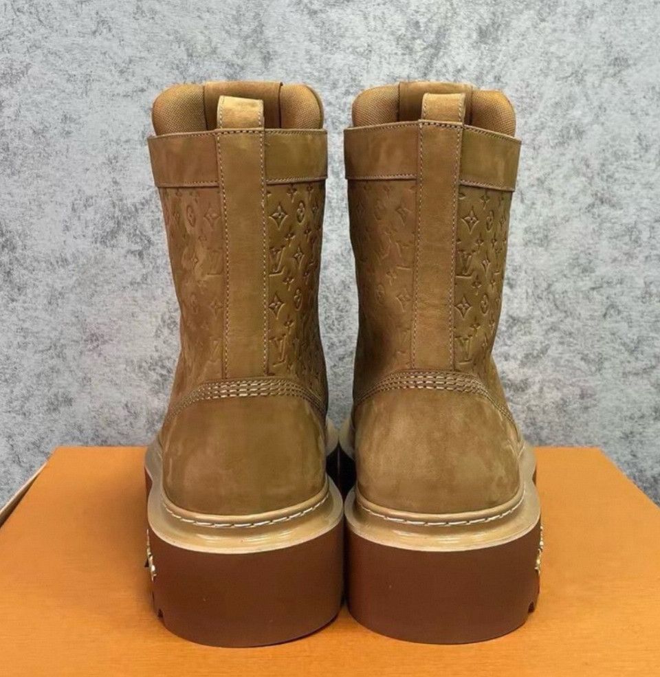 Louis Vuitton Louis Vuitton Ranger Leather Lace-Up Short Boots 0079 Size US 8.5 / EU 41-42 - 4 Thumbnail