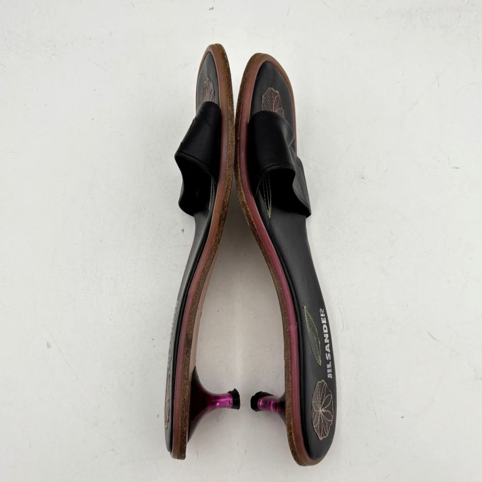 Jil Sander VINTAGE Jil Sander Raf Simons Kitten Heel Sandals Woman US 8 Leather Black Strappy Y2K Rare Floral Womens Size US 8 / IT 38 - 7 Thumbnail