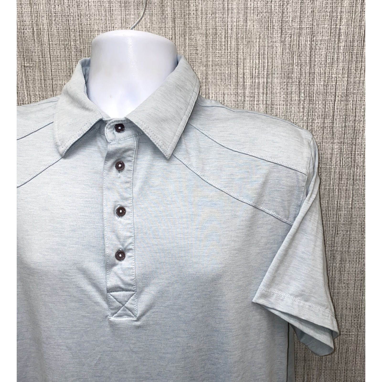Vintage Qed Style Polo Shirt Mens Green Golf Short Sleeve Size L Polyester Blend Size US L / EU 52-54 / 3 - 2 Thumbnail