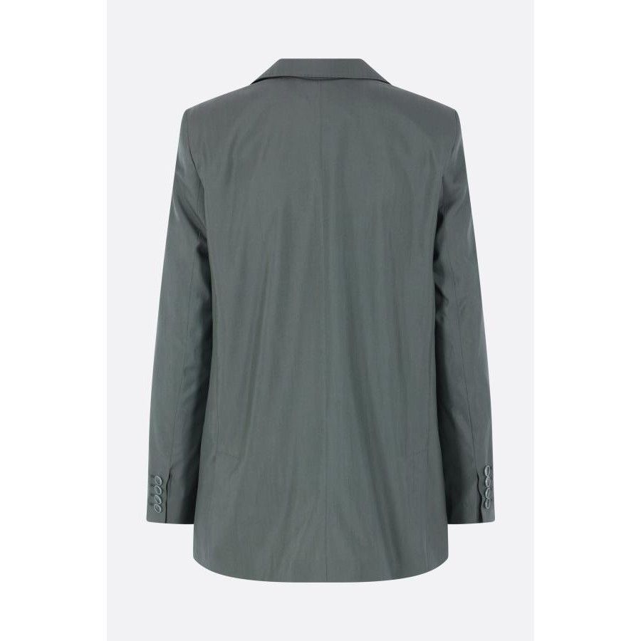 Max Mara MAX MARA Albata Dark Green Wool/Silk Double-Breasted Jacket Size M / US 6-8 / IT 42-44 - 2 Thumbnail