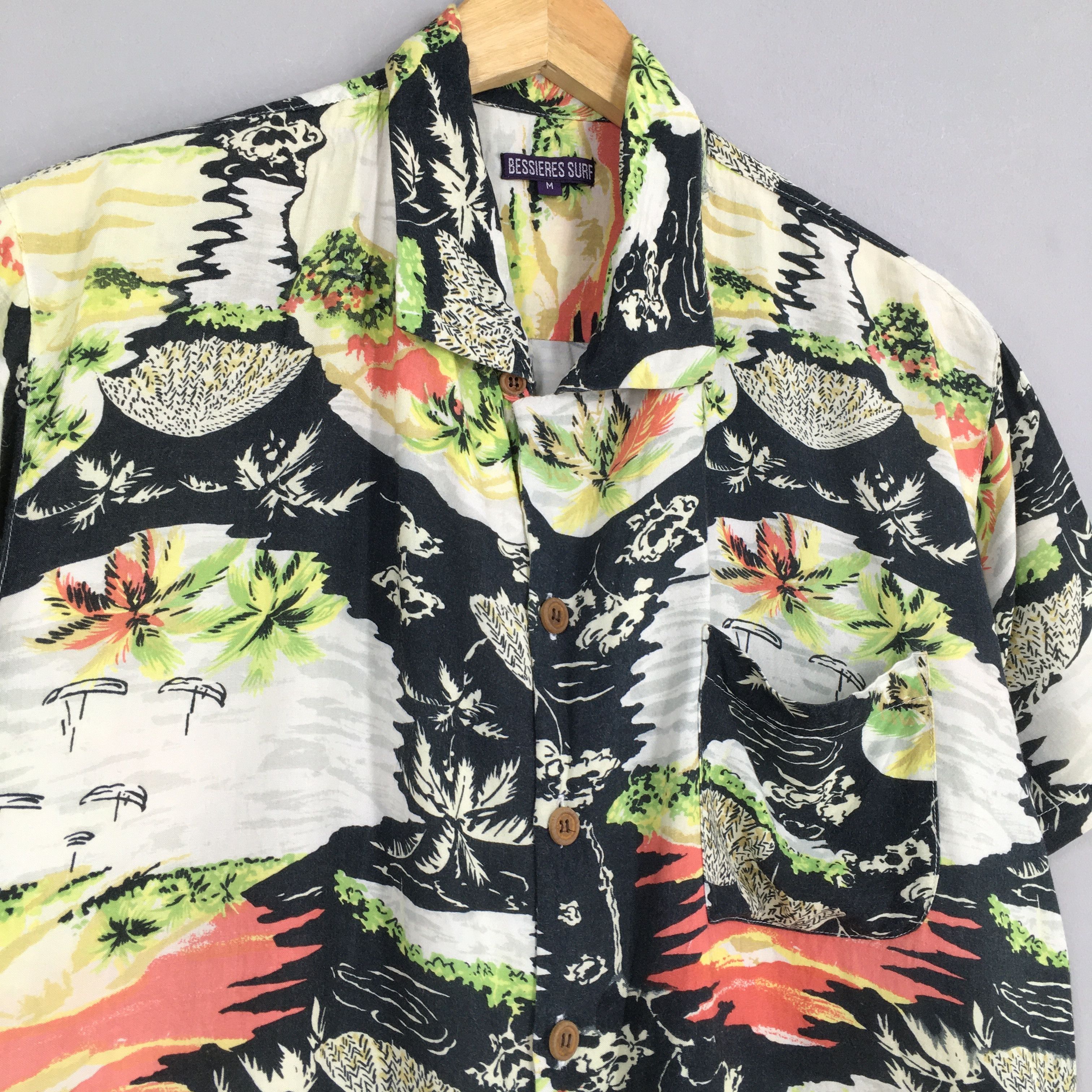 Other Vintage Hawaiian Coconut Tree Beach View Shirt Medium Size US M / EU 48-50 / 2 - 3 Thumbnail