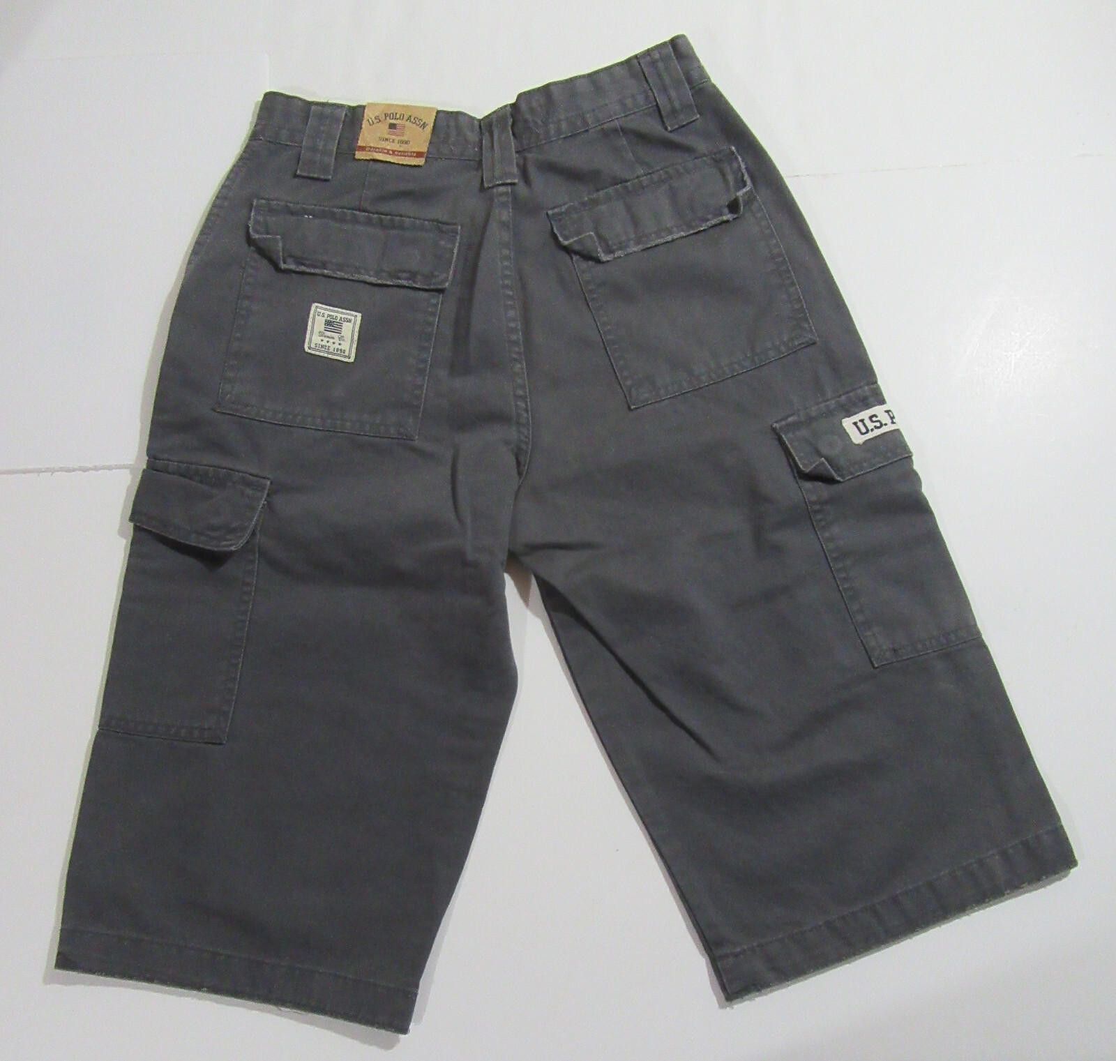 U.S. Polo Assn. US Polo Assn. Boys Cargo Shorts Grey SIze 12 NWT Size US 26 / EU 42 - 2 Thumbnail