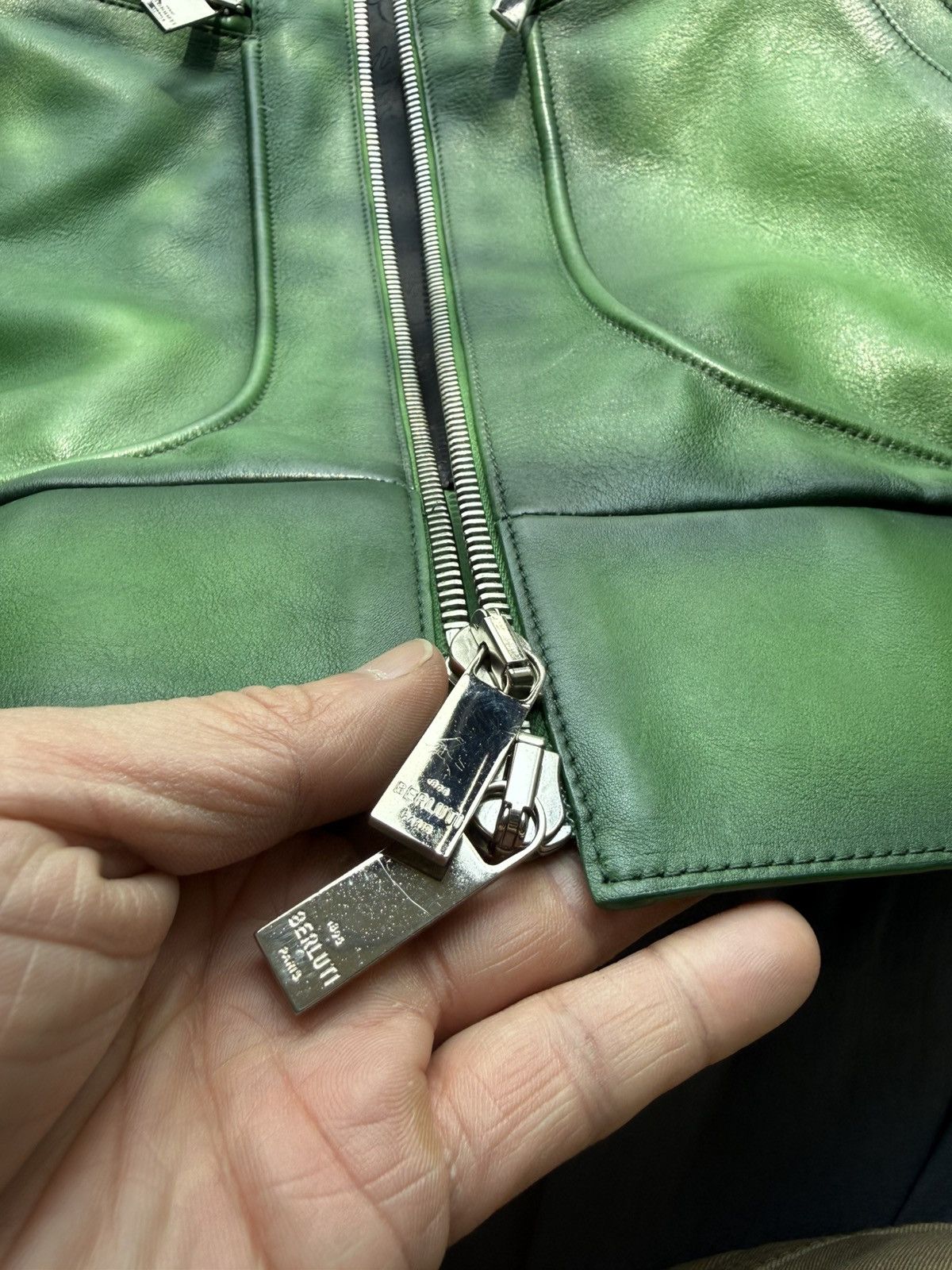 Berluti patina riders Leather jacket,size 46 Size US S / EU 44-46 / 1 - 21 Thumbnail
