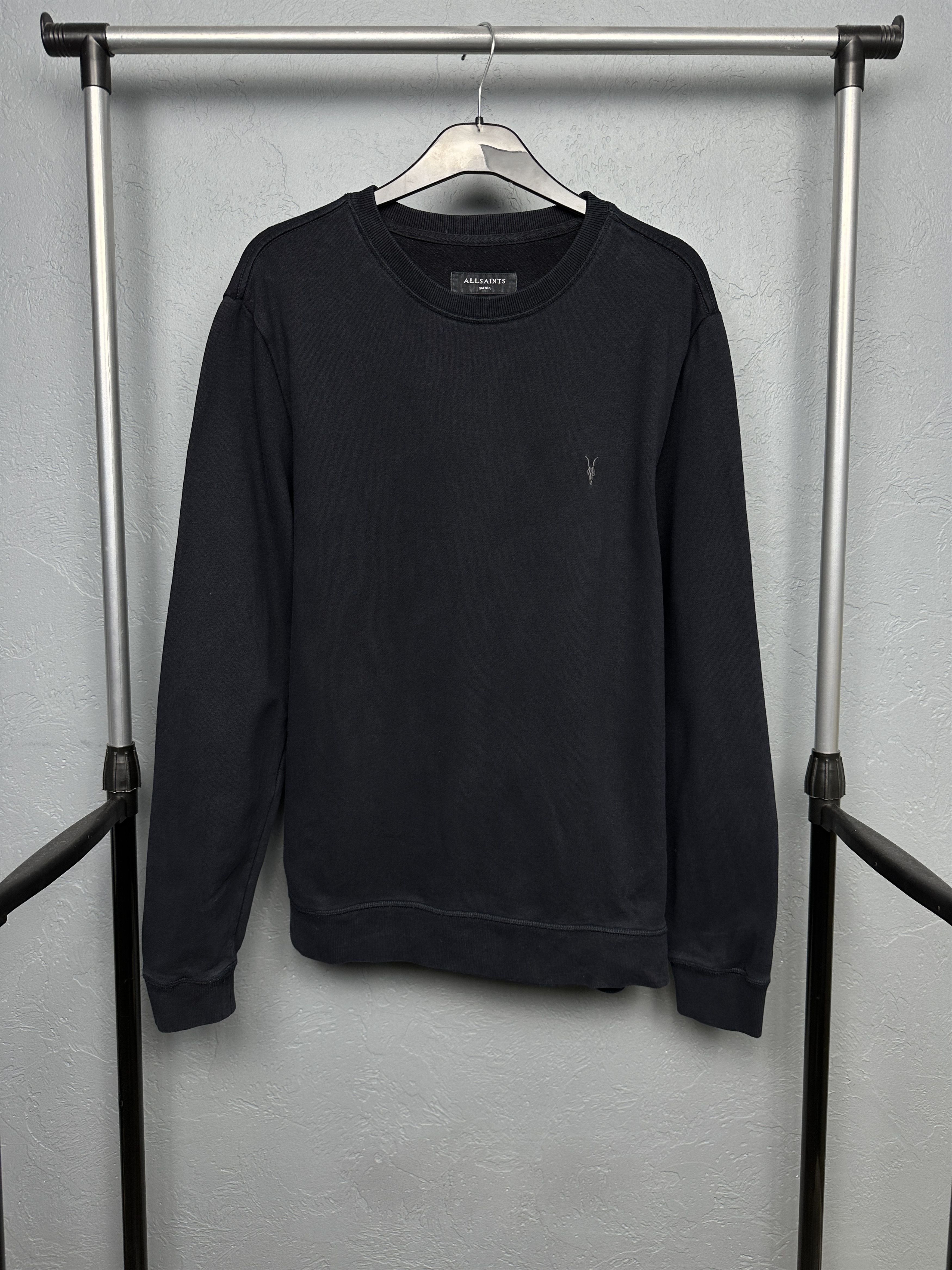Allsaints Allsaints Vintage Mens Raven Crew Neck Sweatshirt Size US S / EU 44-46 / 1 - 1 Thumbnail