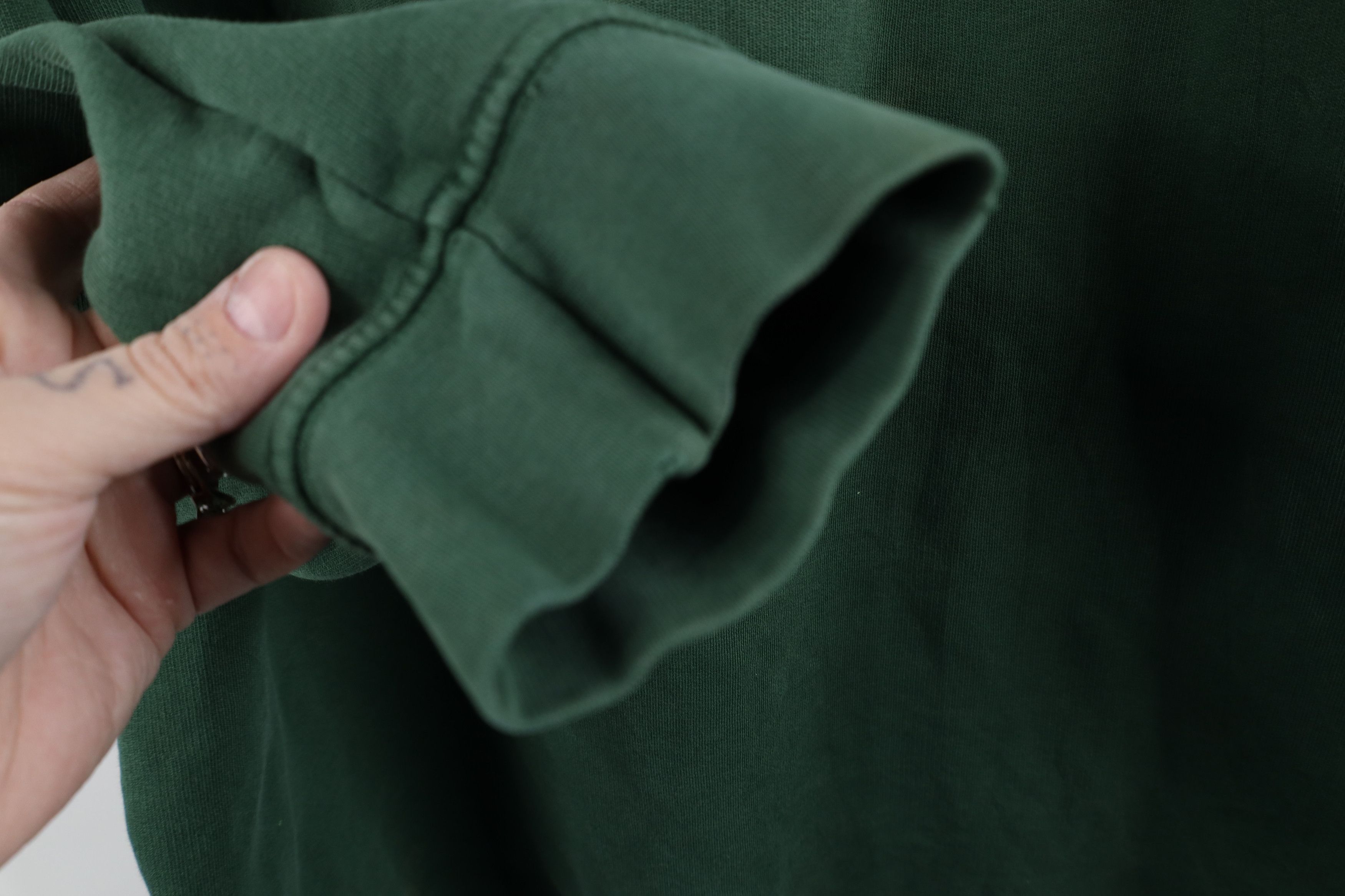 Nike × Vintage Vintage 90s Y2K Nike Swoosh Crewneck Sweatshirt Grass Green Size US L / EU 52-54 / 3 - 8 Thumbnail