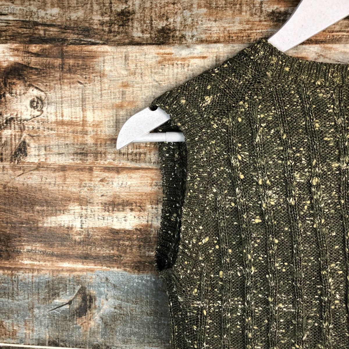 Homespun Knitwear Japanese Brand Green Vest Knitwear vintage #A1680 Size S / US 4 / IT 40 - 11 Thumbnail
