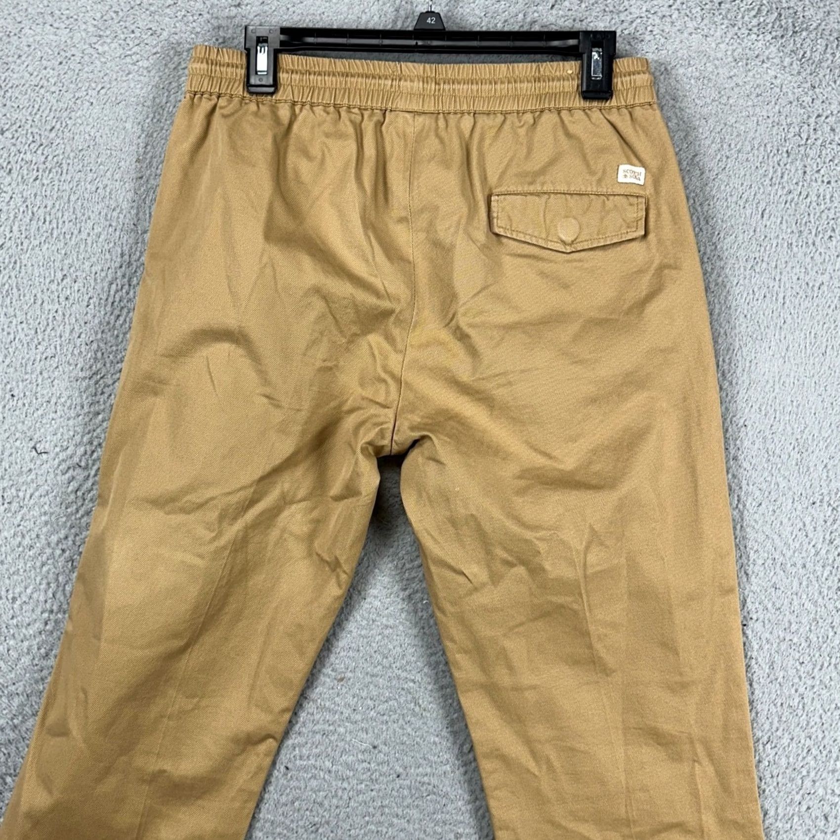 Scotch & Soda Scotch & Soda Men Pull On Pants Brown Drawstring Elastic Front Flat Front Relaxed Slim Shirt? Size US 31 - 3 Thumbnail