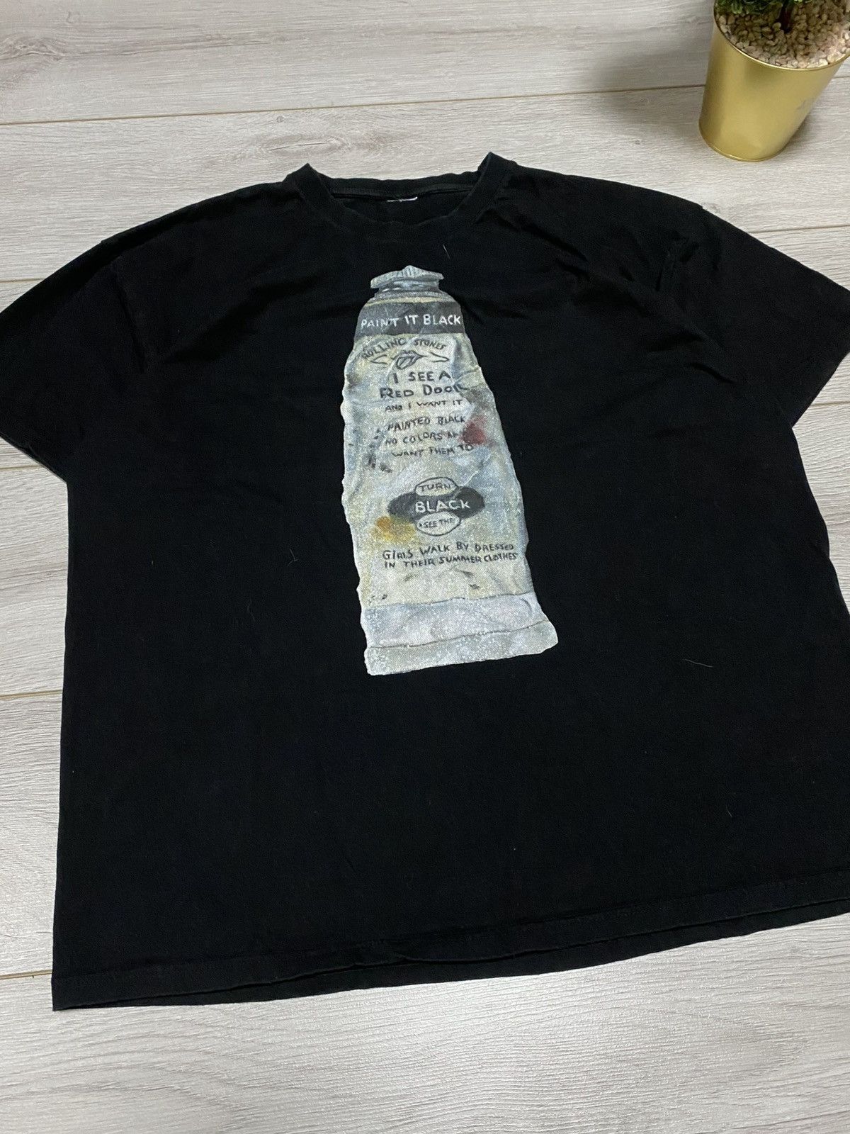 The Rolling Stones The Rolling Stones Paint it black Tube tee shirt Size US L / EU 52-54 / 3 - 2 Thumbnail
