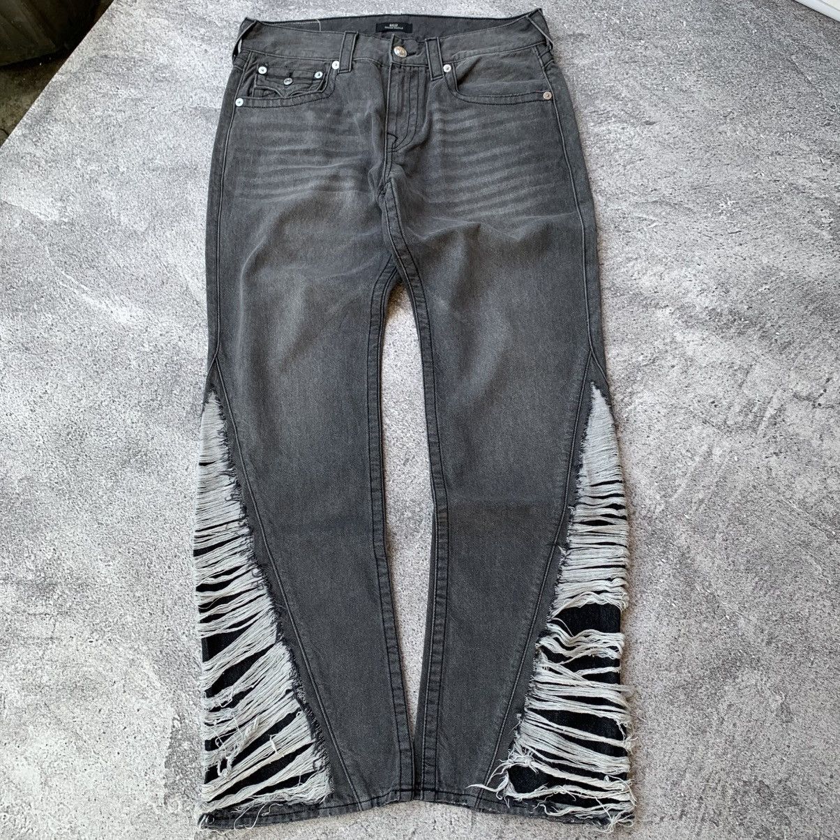 True Religion Billy Relaxed Bootcut Distressed jeans