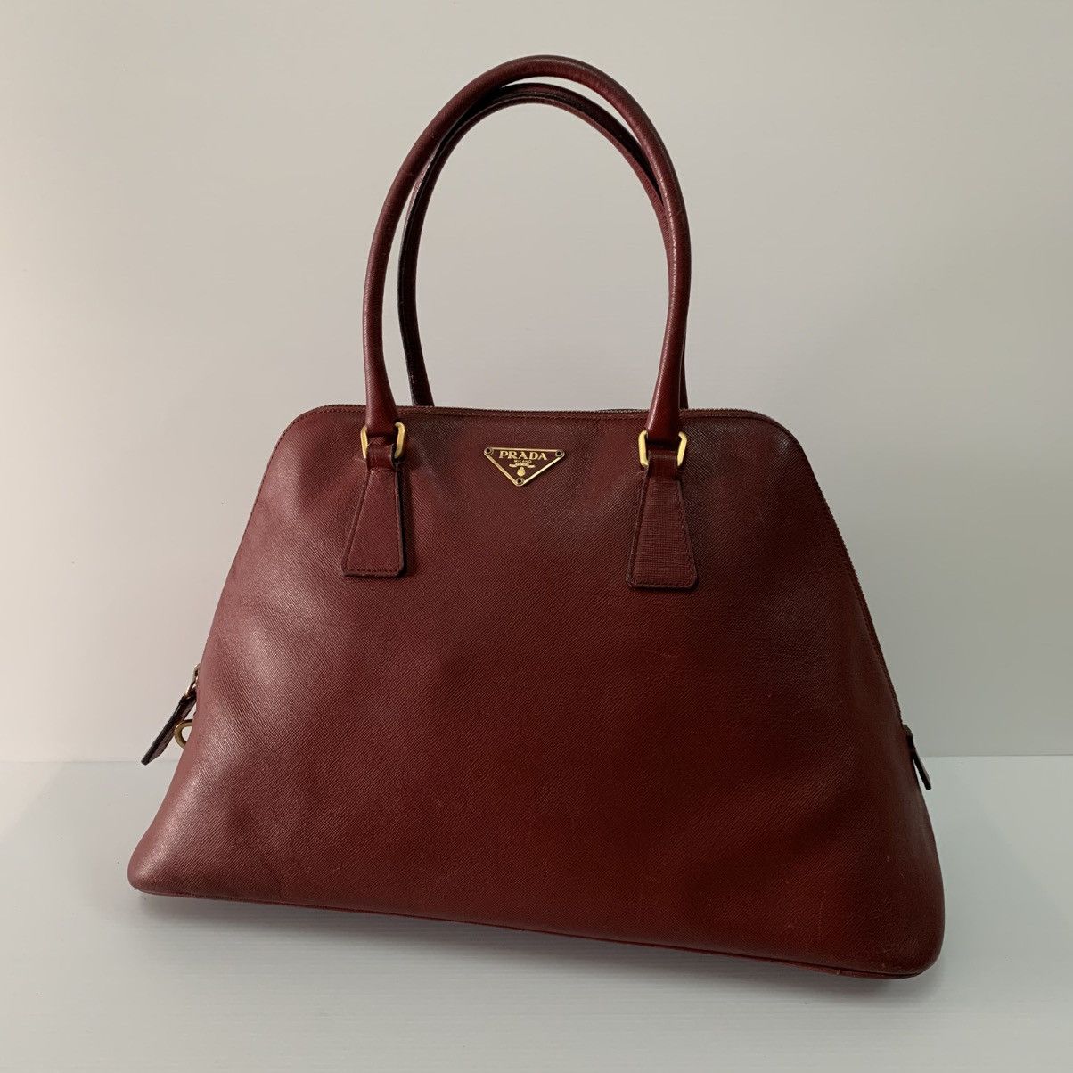 Prada Prada Alma Leather Handbag Size ONE SIZE - 6 Thumbnail