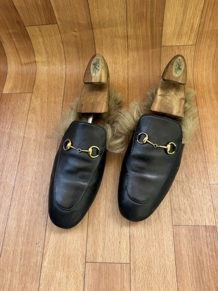 Gucci Gucci Princetown Fur mules Size US 7 / EU 40 - 4 Thumbnail