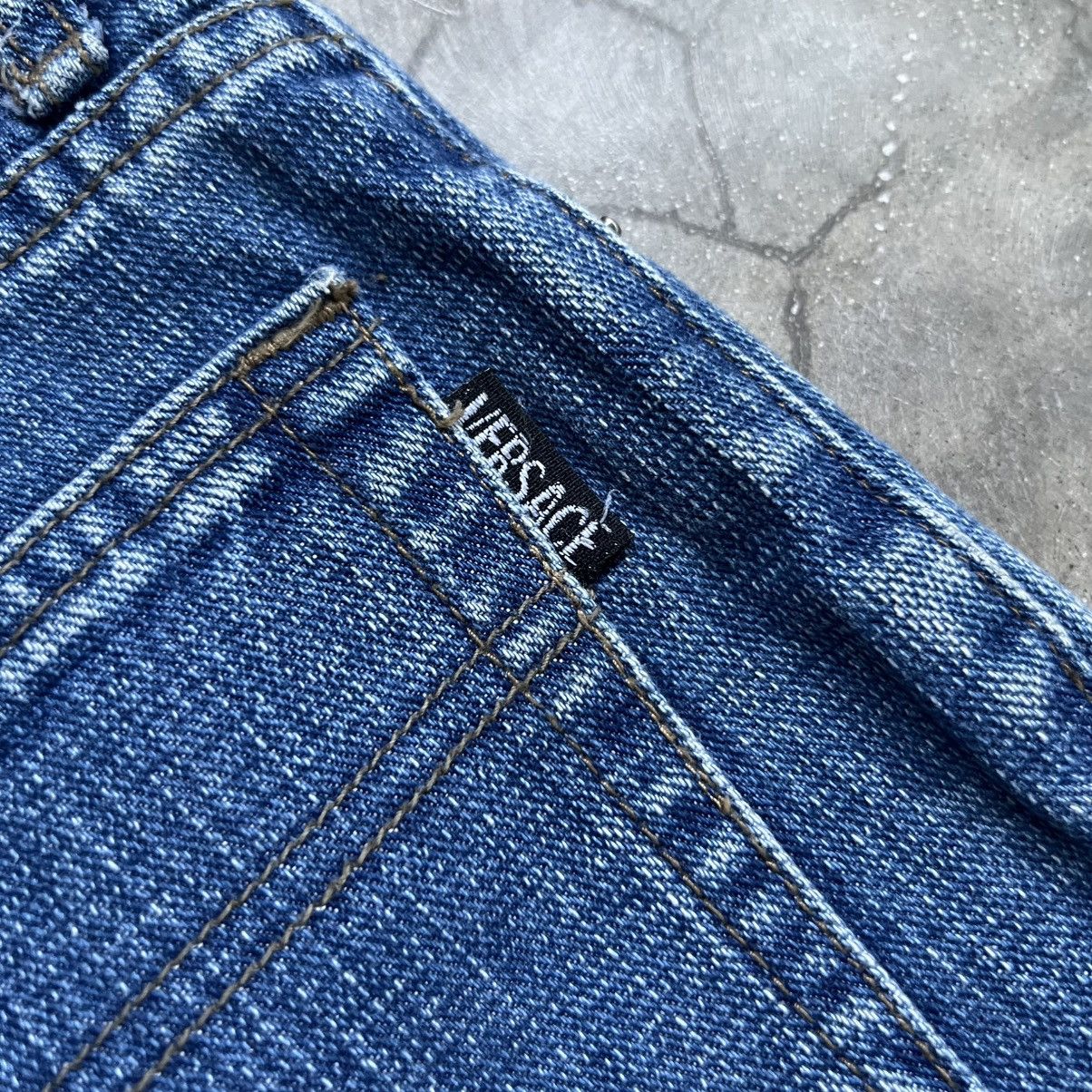 Versace Vintage 90s Versace Couture bootcut Jeans Size US 27 - 8 Thumbnail