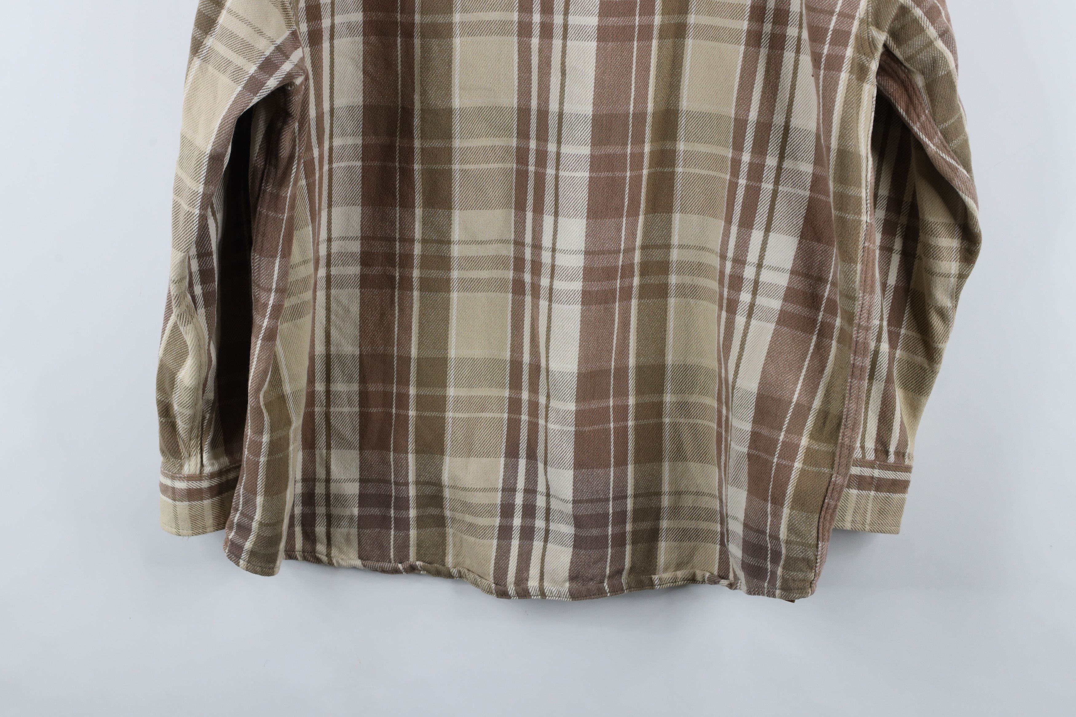 Vintage Vintage 90s Streetwear Heavyweight Button Shirt Plaid Size US XL / EU 56 / 4 - 13 Thumbnail