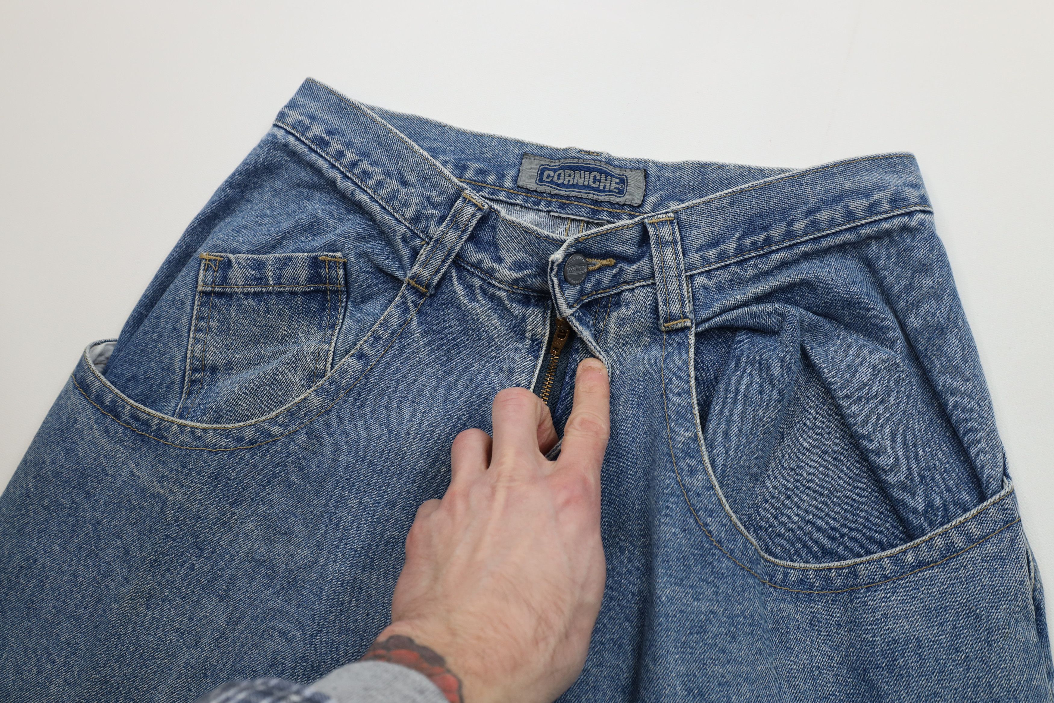 Vintage Vintage 90s Y2K Streetwear Pocket Wide Leg Jeans Skateboard Size US 30 / EU 46 - 8 Thumbnail