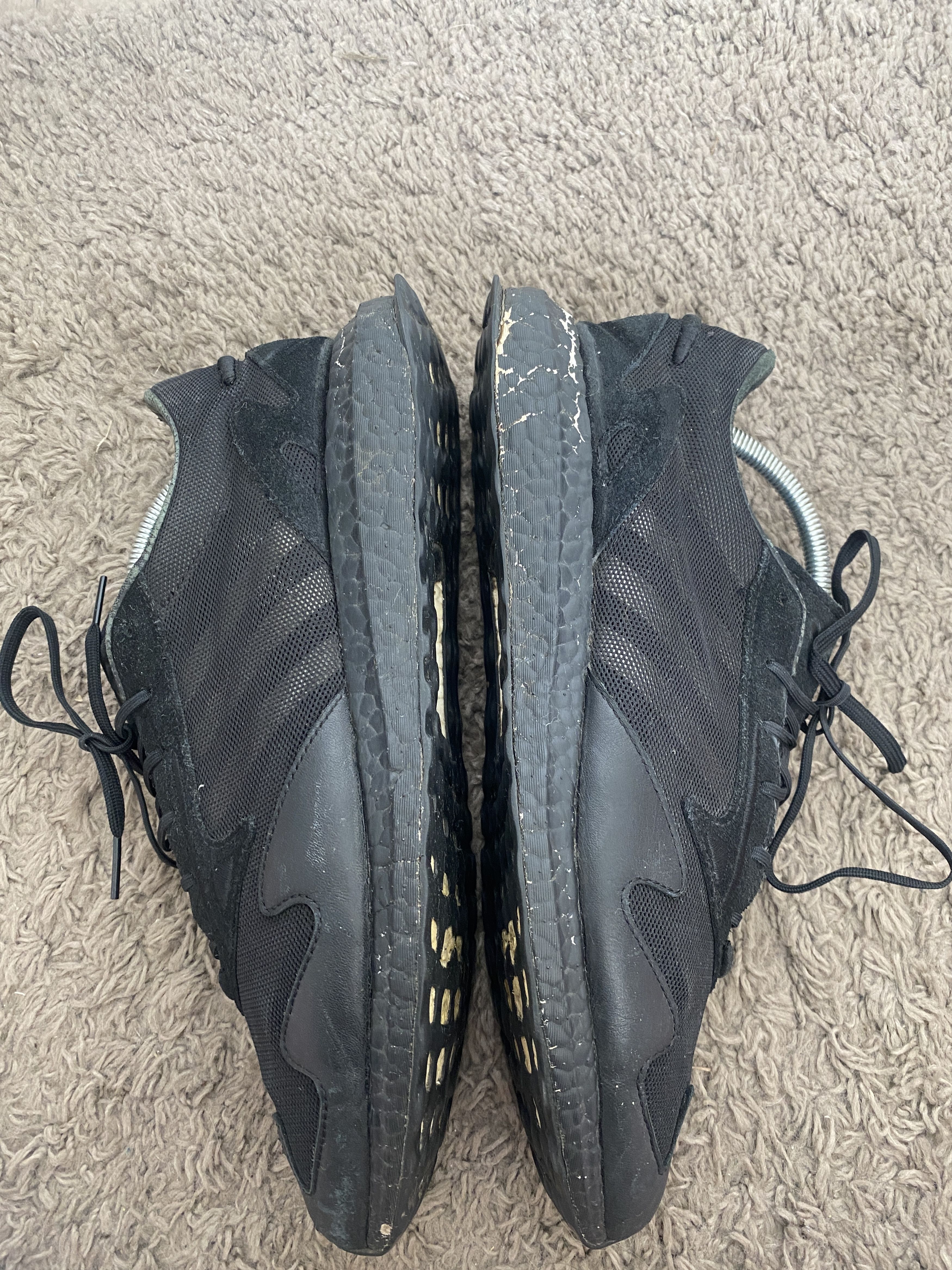 Adidas × Y-3 × Yohji Yamamoto Adidas Y-3 Yohji Yamamoto Rhisu Run Triple Black sneakers Size US 11 / EU 44 - 8 Thumbnail
