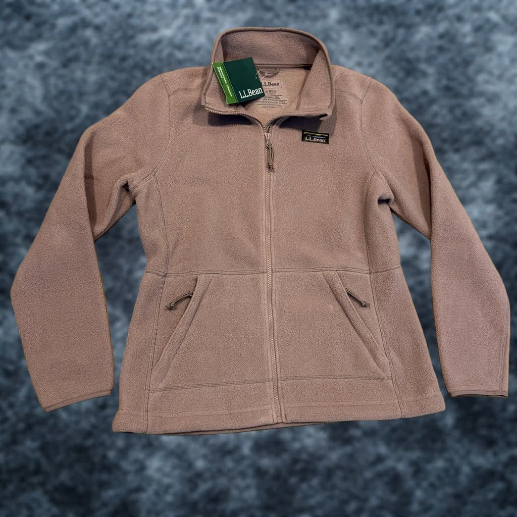 Vintage L.L. Bean Mountain Classic Fleece Jacket Women’s Small Reg Mauve Taupe NWT Size S / US 4 / IT 40 - 1 Thumbnail