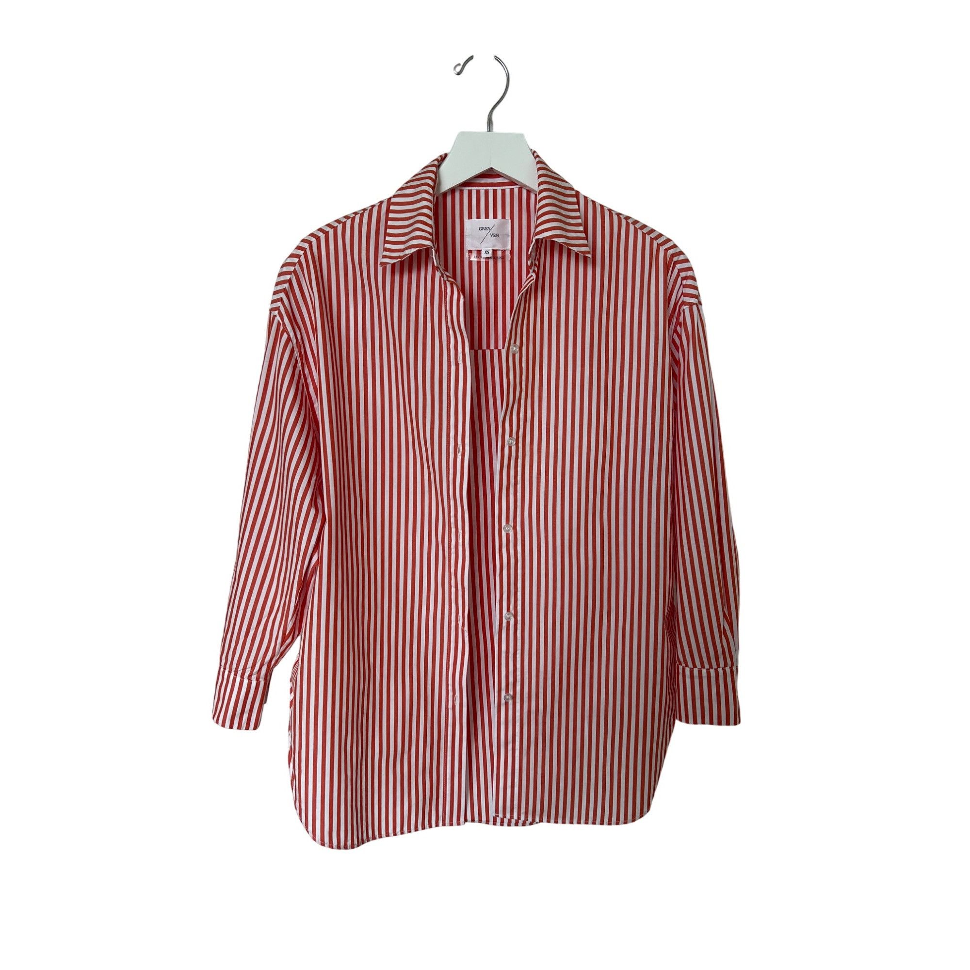 Other Grey Ven The Reya Bengal Orange Button Down Shirt Size XS / US 0-2 / IT 36-38 - 6 Thumbnail