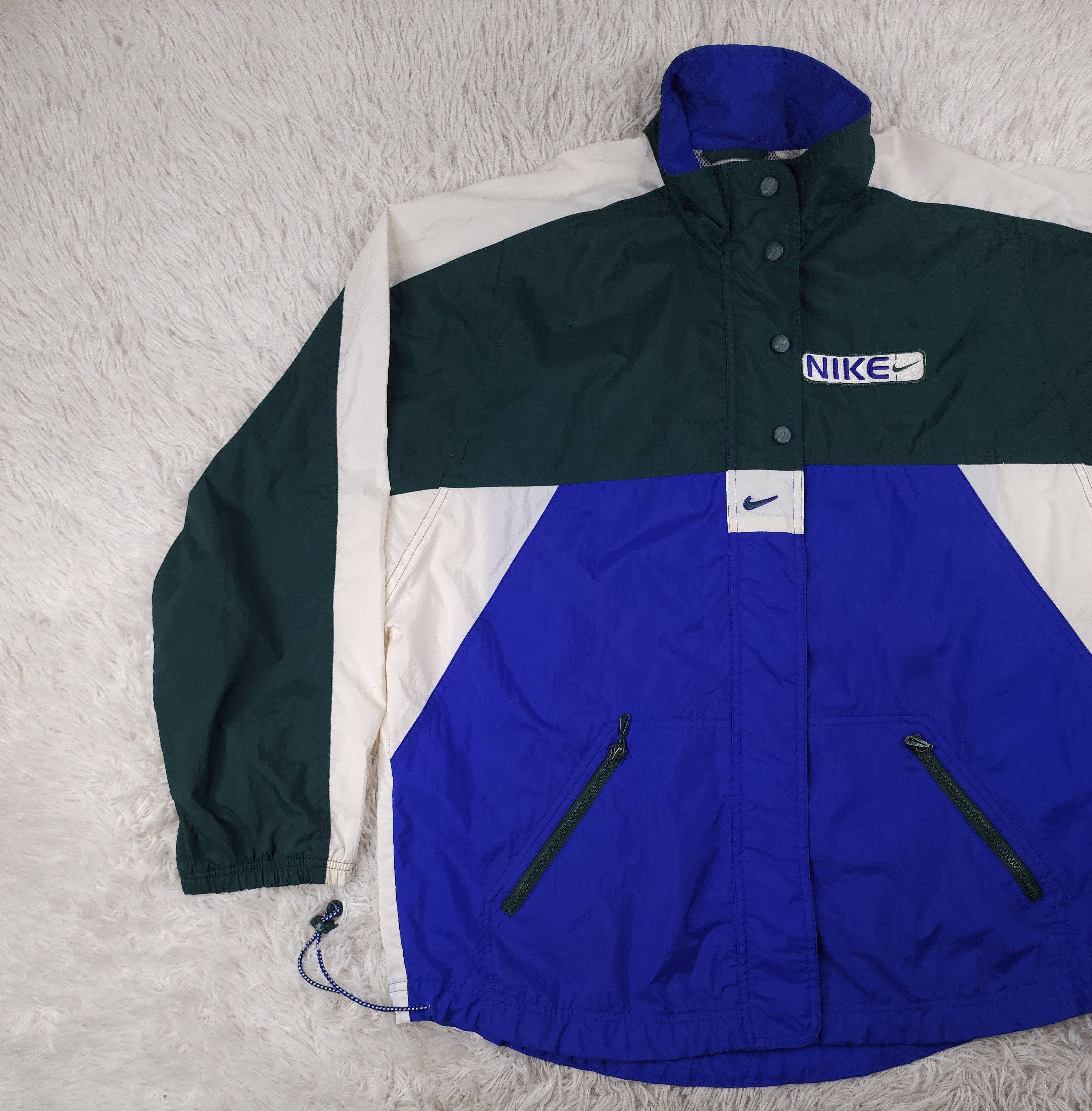 Nike Vintage Nike full zip windbreaker track jacket Size US M / EU 48-50 / 2 - 3 Thumbnail