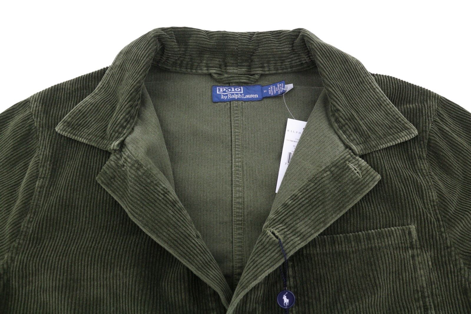 Ralph Lauren M Green Corduroy Button-Up Patch Pockets Logo 86987 Size US M / EU 48-50 / 2 - 4 Thumbnail