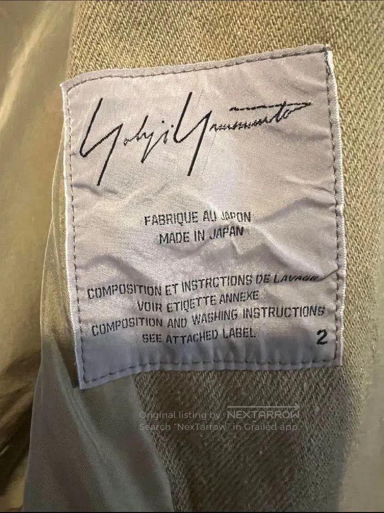 Yohji Yamamoto Yohji Yamamoto Beige Long Jacket Size US M / EU 48-50 / 2 - 4 Thumbnail