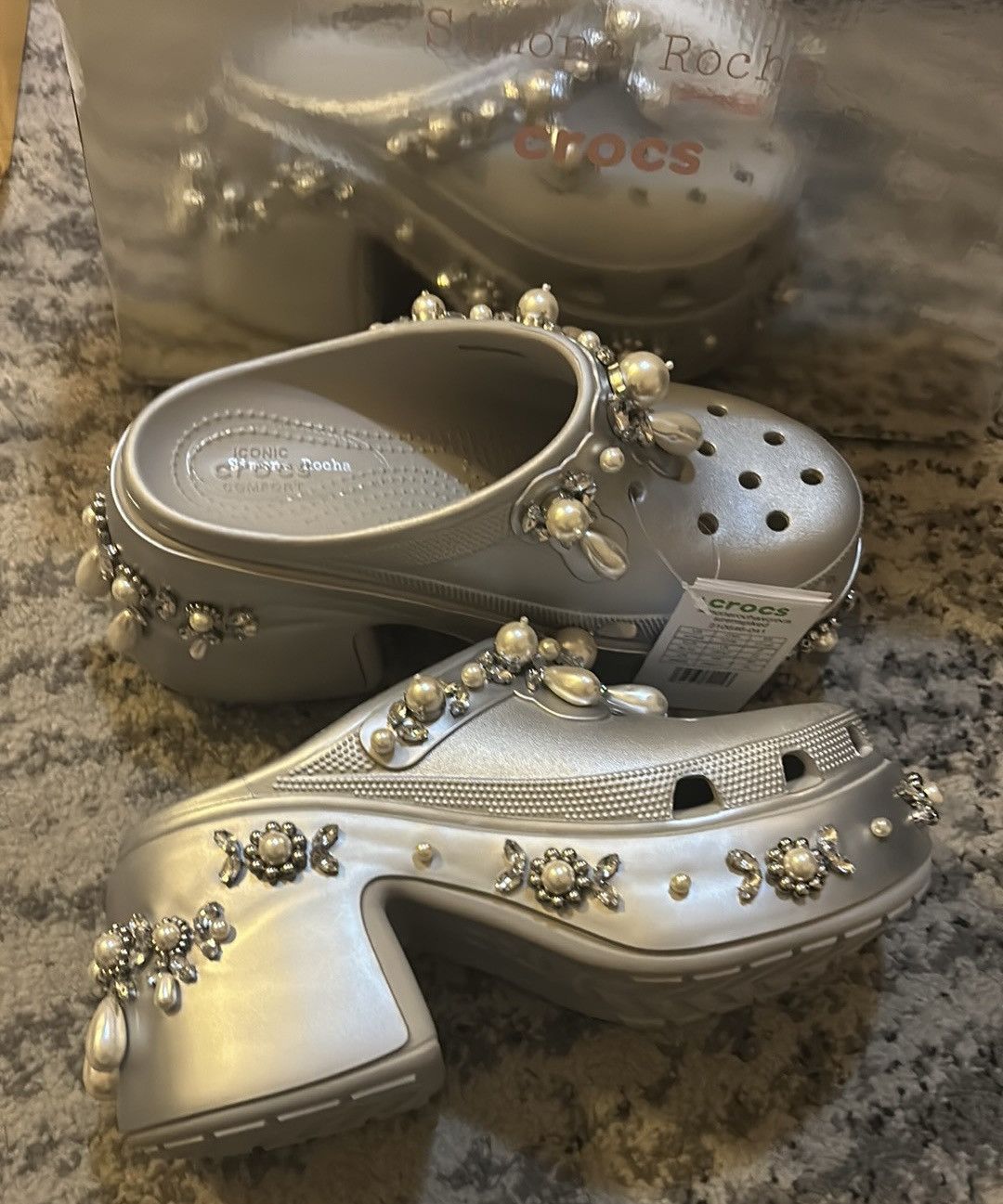 Crocs × Simone Rocha SIMONE ROCHA X CROCS Siren Spiked Clogs Size US 9 / IT 39 - 3 Thumbnail