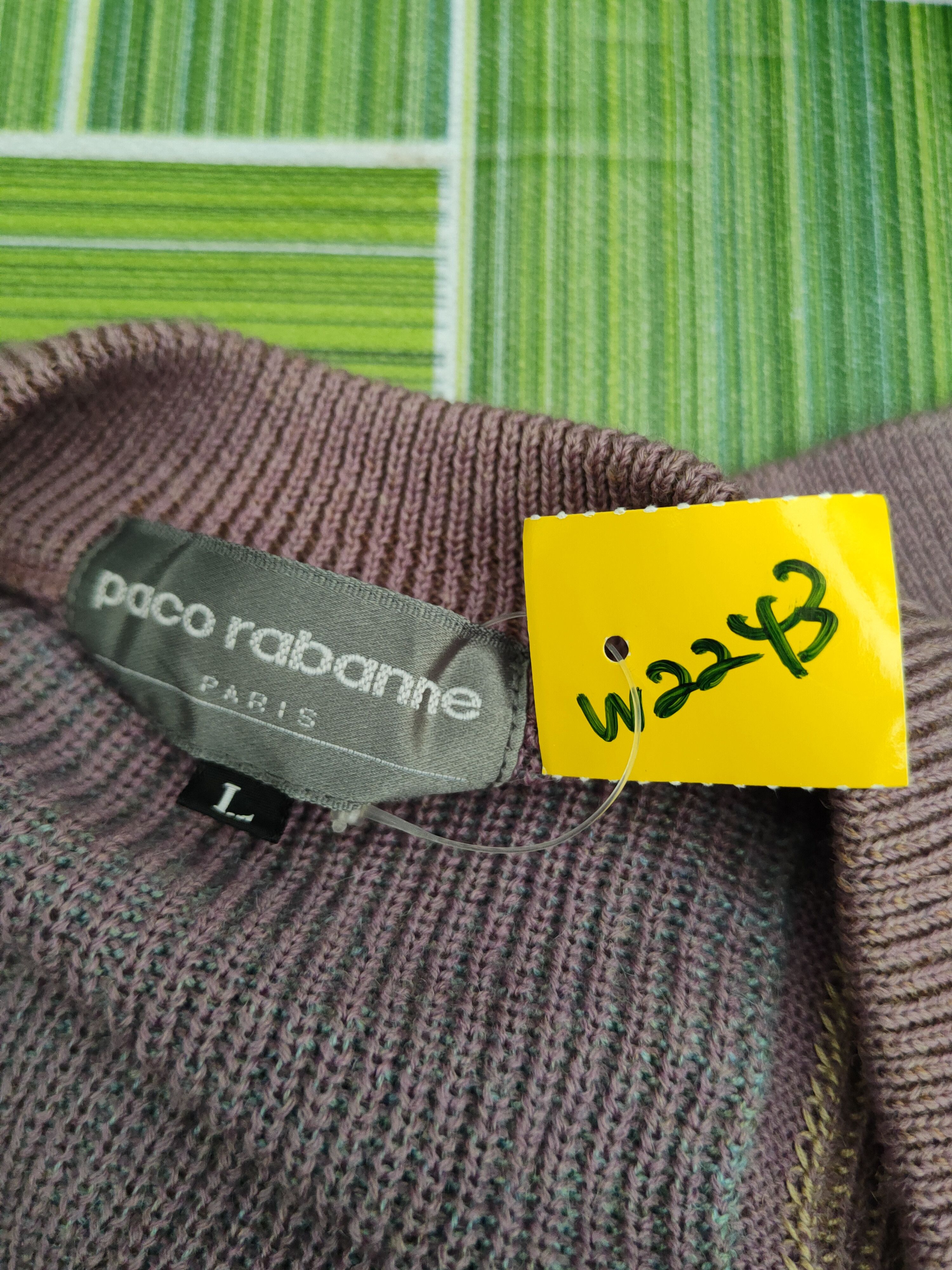 Japanese Brand Paco Rabanne Purple Knitwear Cardigan #W2243 Size US L / EU 52-54 / 3 - 12 Thumbnail