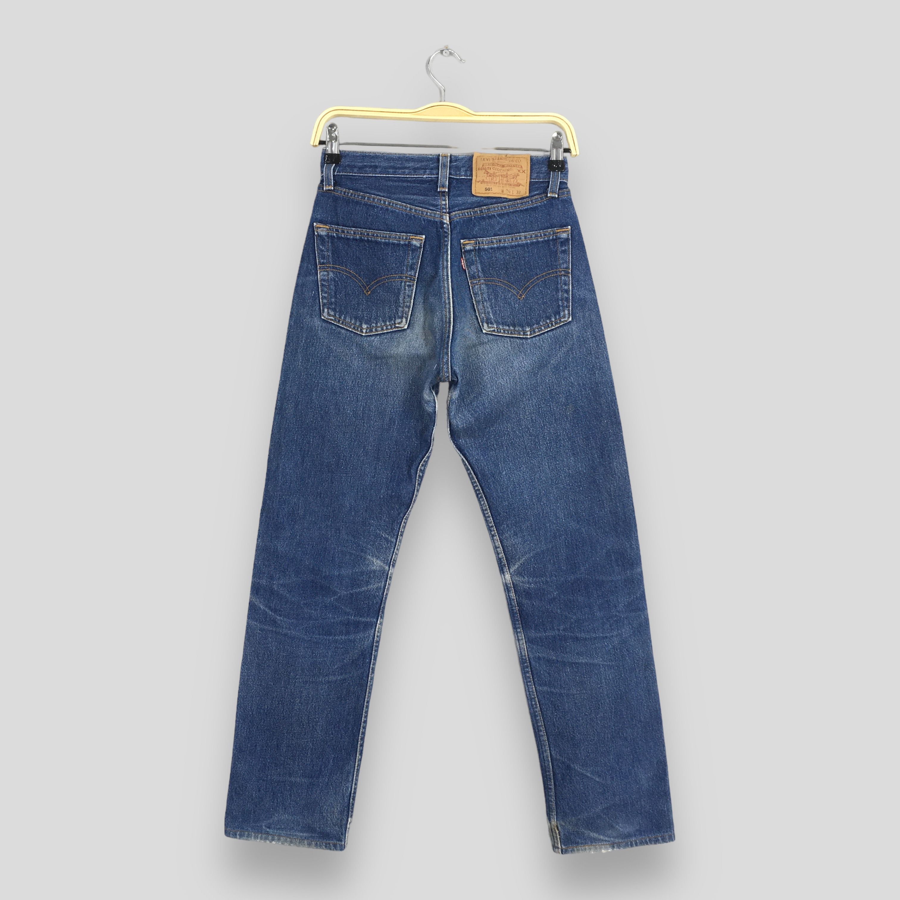 Levi's Size 24x27 Vintage 80s Levi's 501 Faded Blue Jeans S839 Size 24" / US 00 / IT 34 - 8 Thumbnail