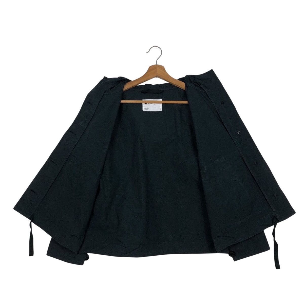 Margaret Howell 📌Rich Black Vintage Cropped Hoodie Jacket Chore MHL Size US M / EU 48-50 / 2 - 16 Thumbnail