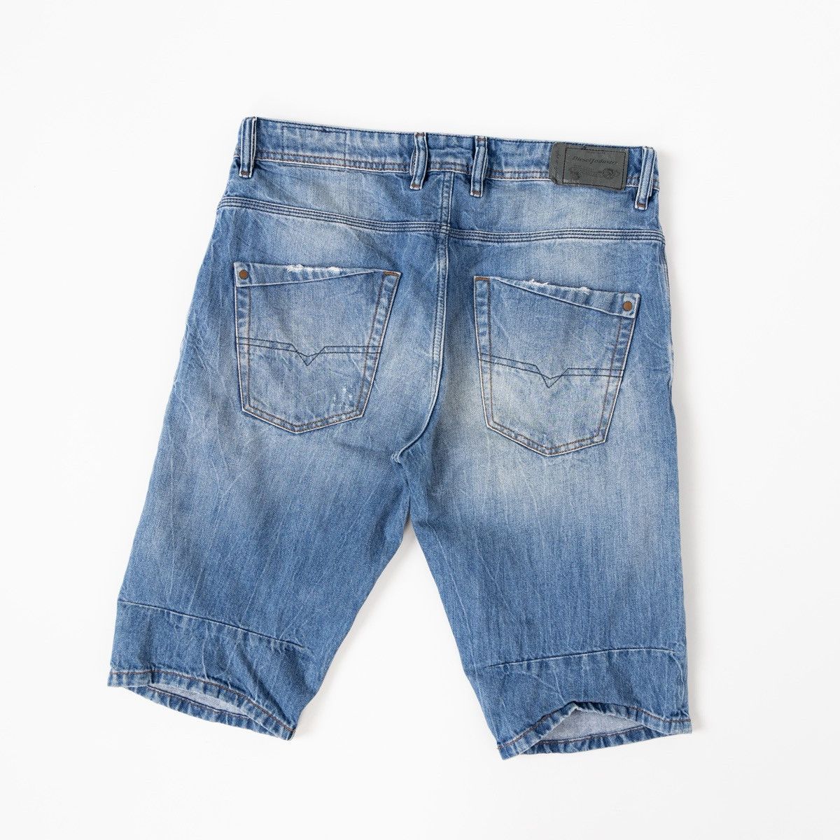 Diesel Diesel Kroshort Men Blue Denim Shorts Distressed Knee Length Size US 32 / EU 48 - 2 Thumbnail