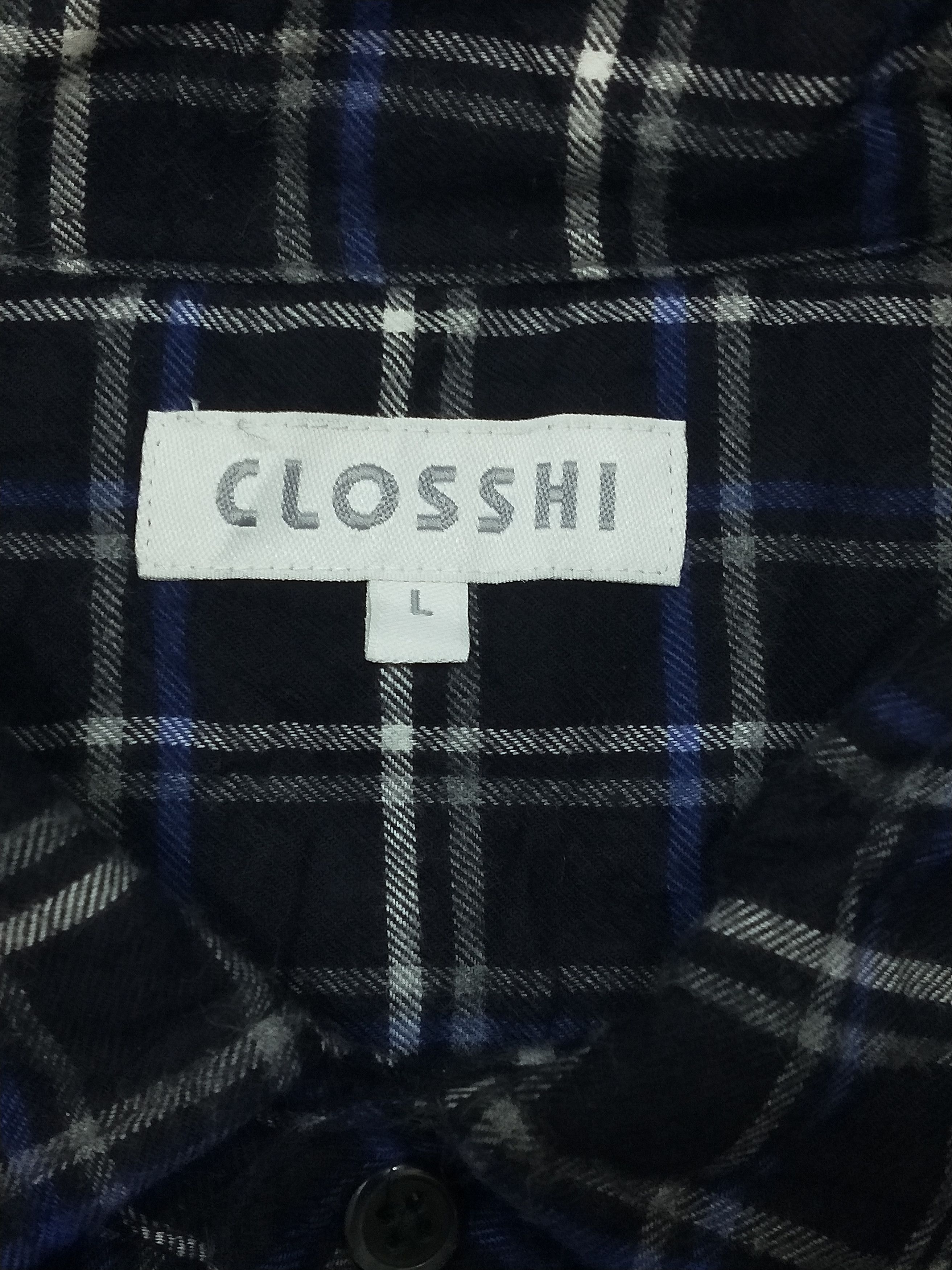 Japanese Brand Clossi X Harris Tweed Vintage Herringbone Flannel Size US L / EU 52-54 / 3 - 4 Thumbnail