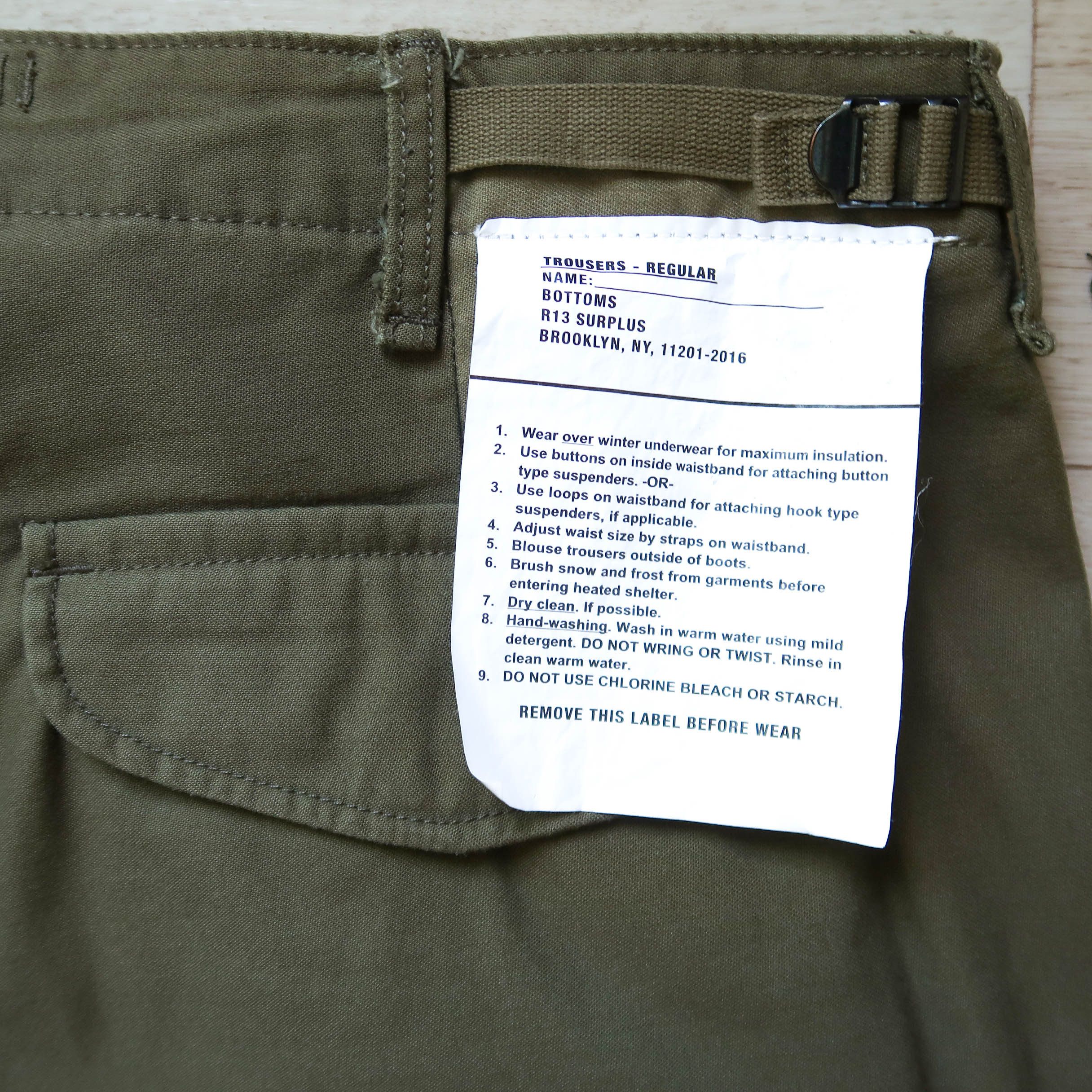 R13 R13 Military Trouser Size US 32 / EU 48 - 7 Thumbnail